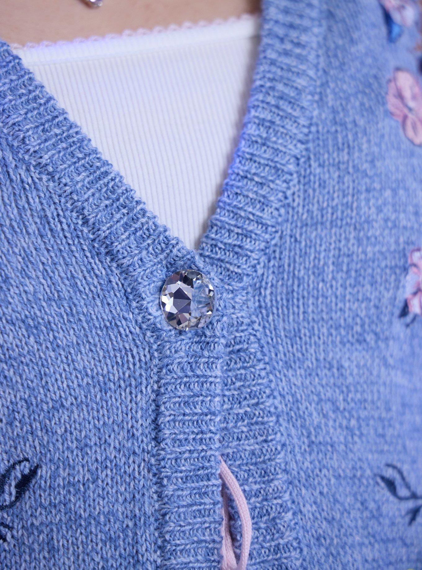 Her Universe Disney Cinderella Embroidered Girls Cardigan, MULTI, alternate