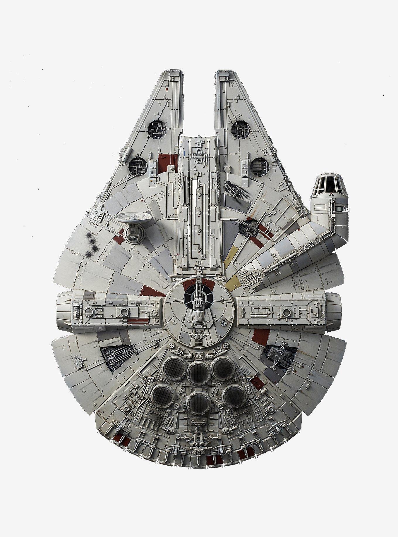 Bandai Spirits Star Wars: The Last Jedi Millennium Falcon 1/144 Scale Model Kit, , hi-res