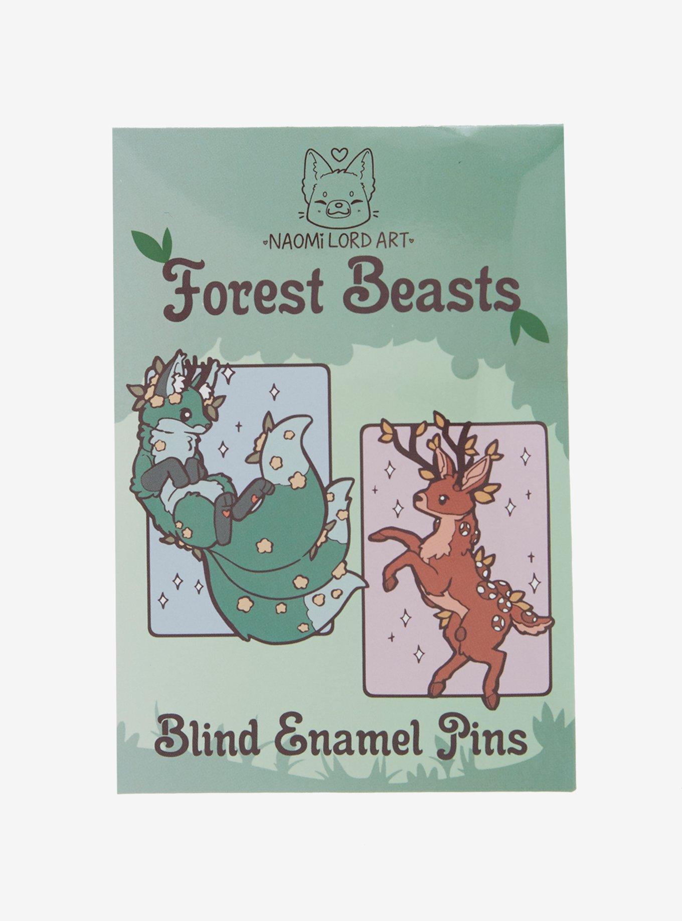 Naomi Lord Art Forest Beasts Blind Box Enamel Pin, , hi-res