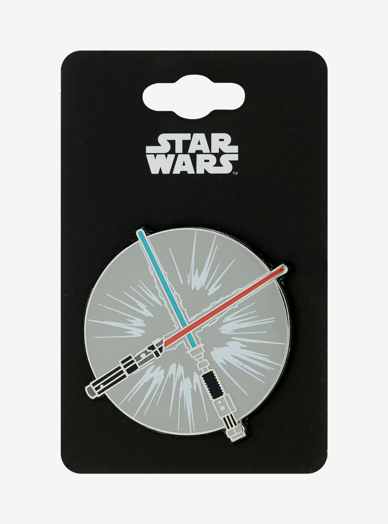 Star Wars Blue & Red Lightsaber Enamel Pin, , alternate