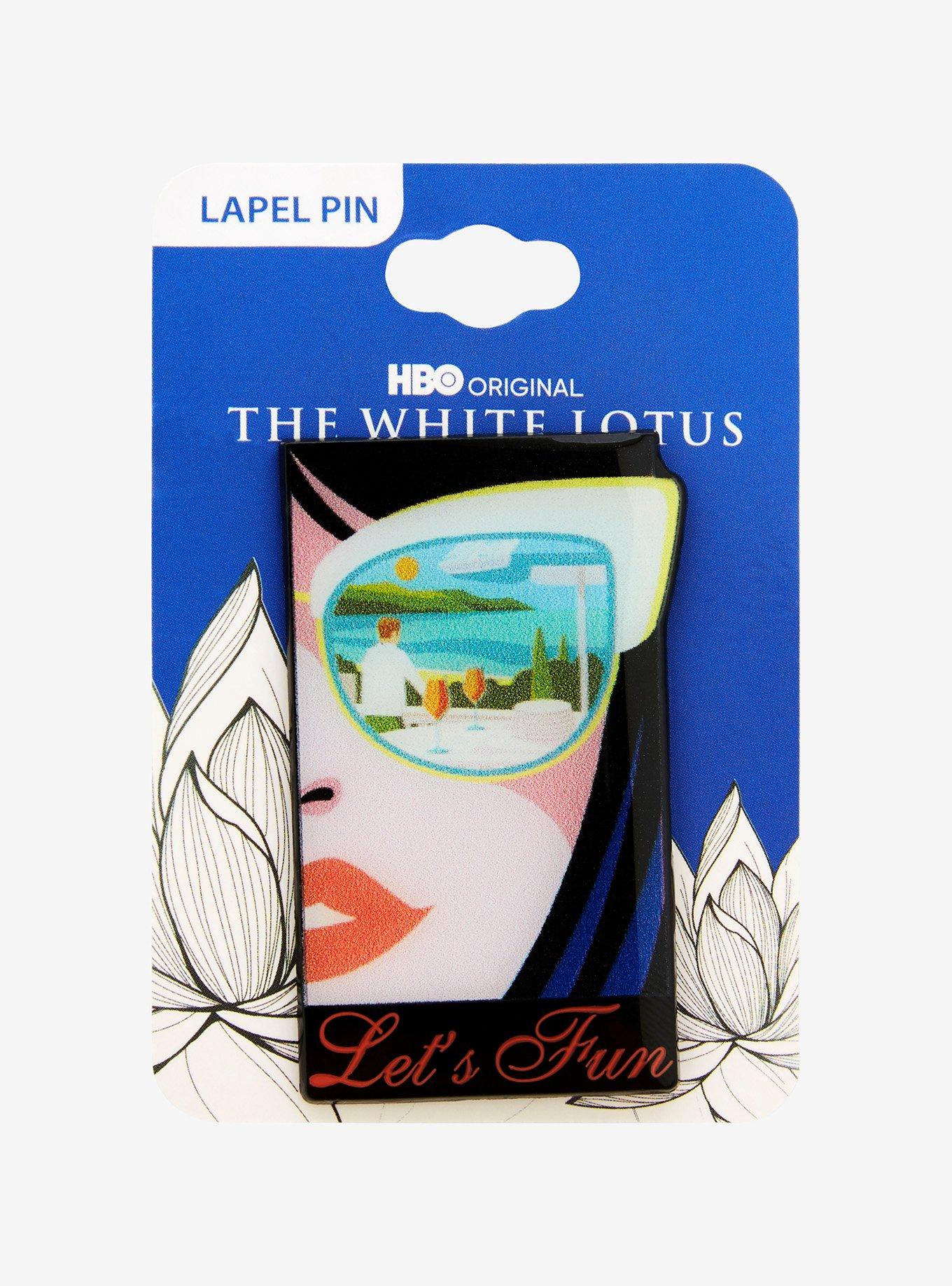 The White Lotus Sunglasses Panel Portrait Enamel Pin, , hi-res