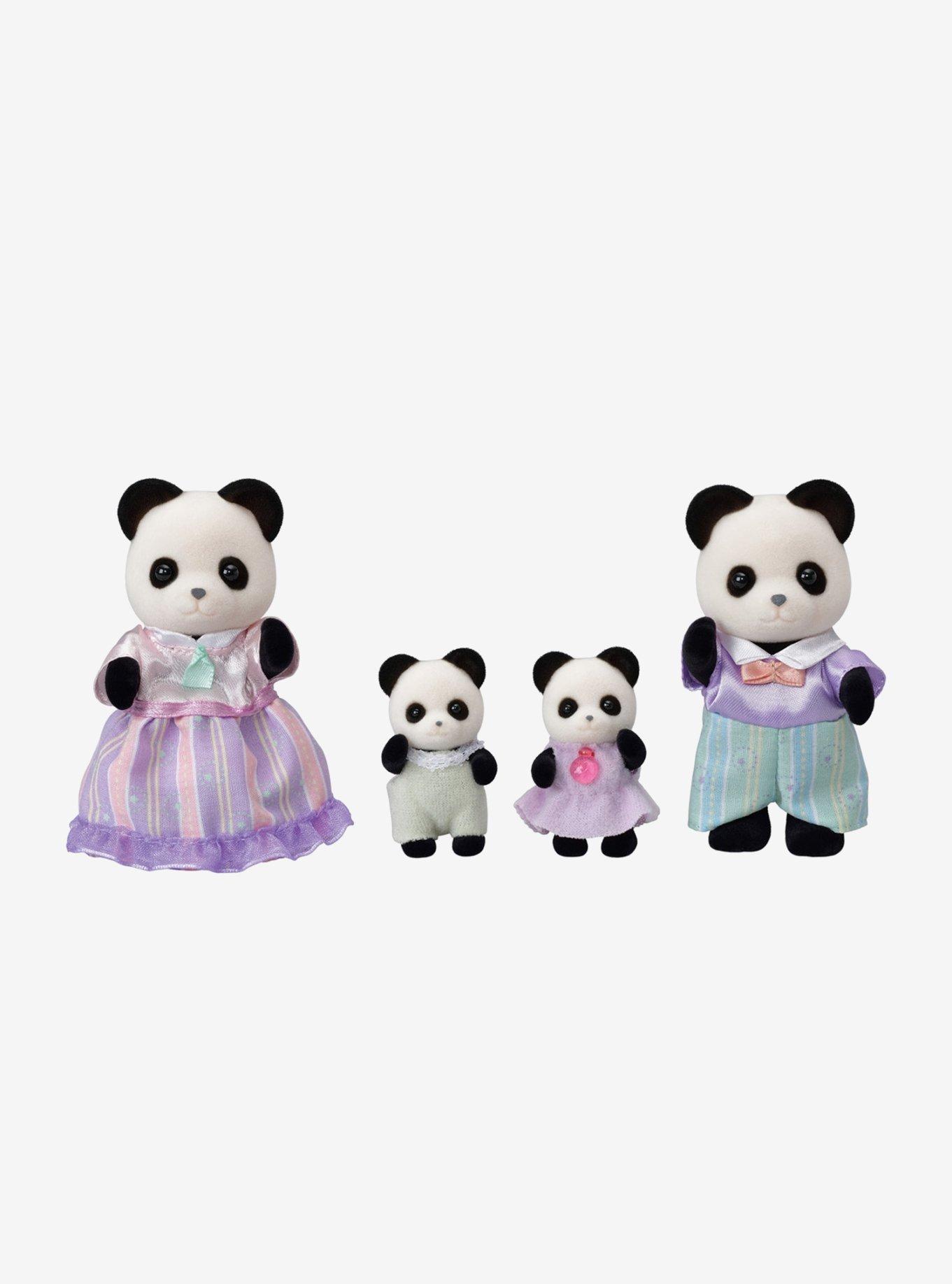 Calico Critters Pookie Panda Family Figure Set, , hi-res