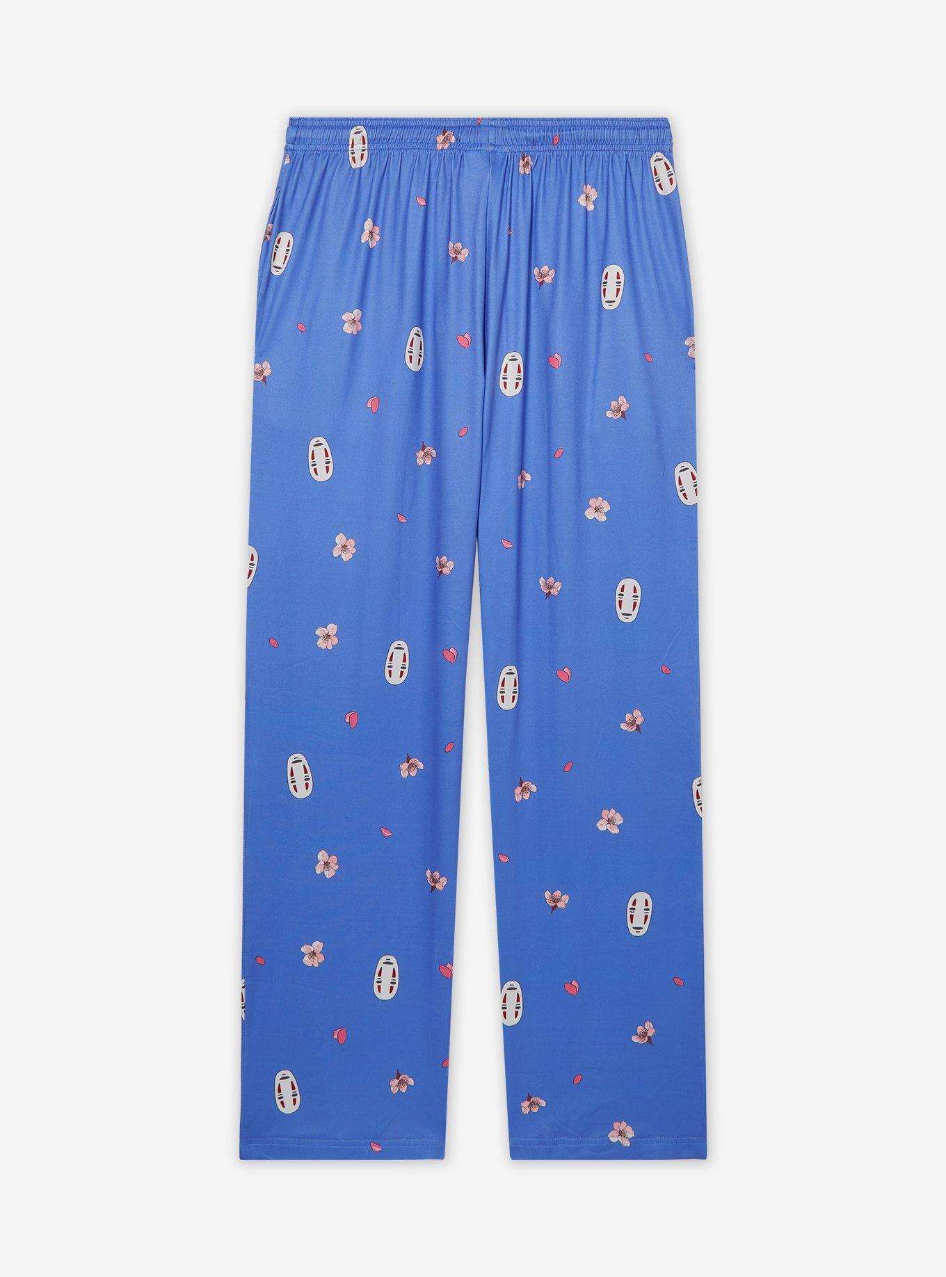 Studio Ghibli® Spirited Away No-Face Cherry Blossom Allover Print Sleep Pants — BoxLunch Exclusive, , hi-res