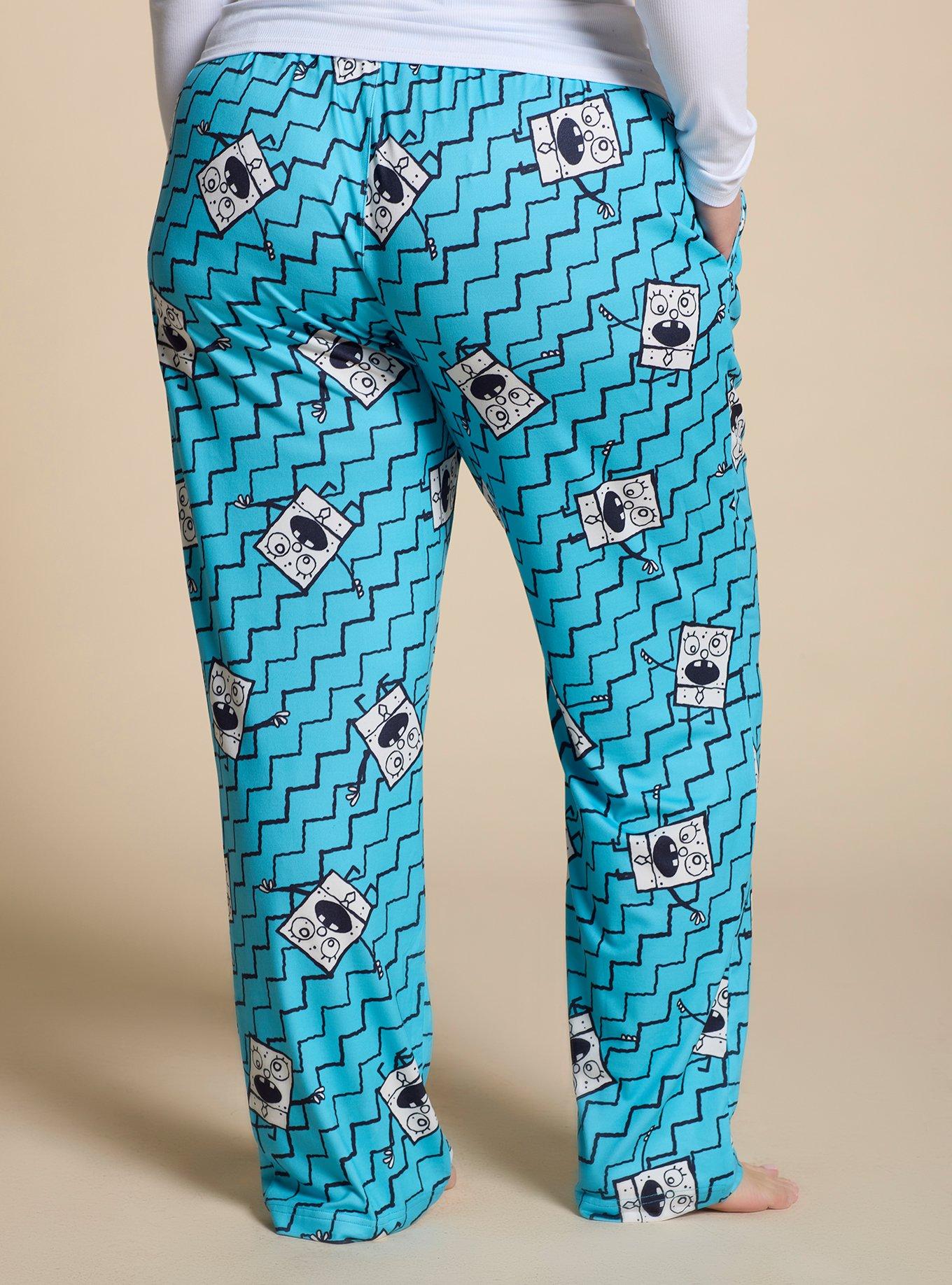 SpongeBob SquarePants DoodleBob Allover Print Women's Plus Sleep Pants
