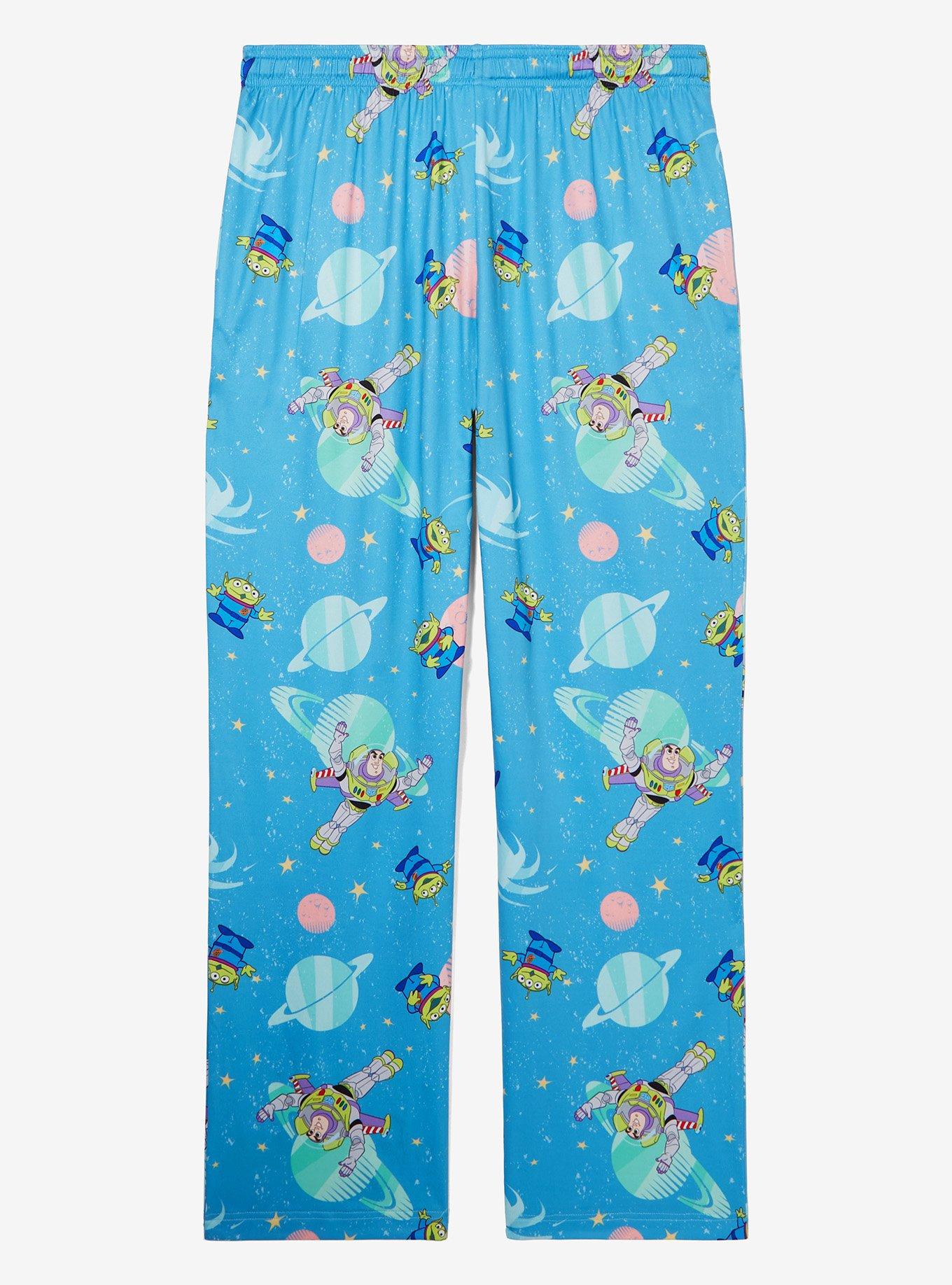 Disney Pixar Toy Story Buzz Lightyear & Aliens Sleep Pants — BoxLunch Exclusive, BLUE, alternate