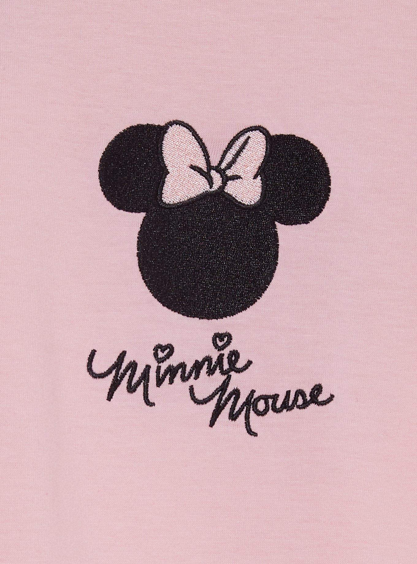 Disney Minnie Mouse Silhouette Women's Ringer T-Shirt - BoxLunch Exclusive, , hi-res