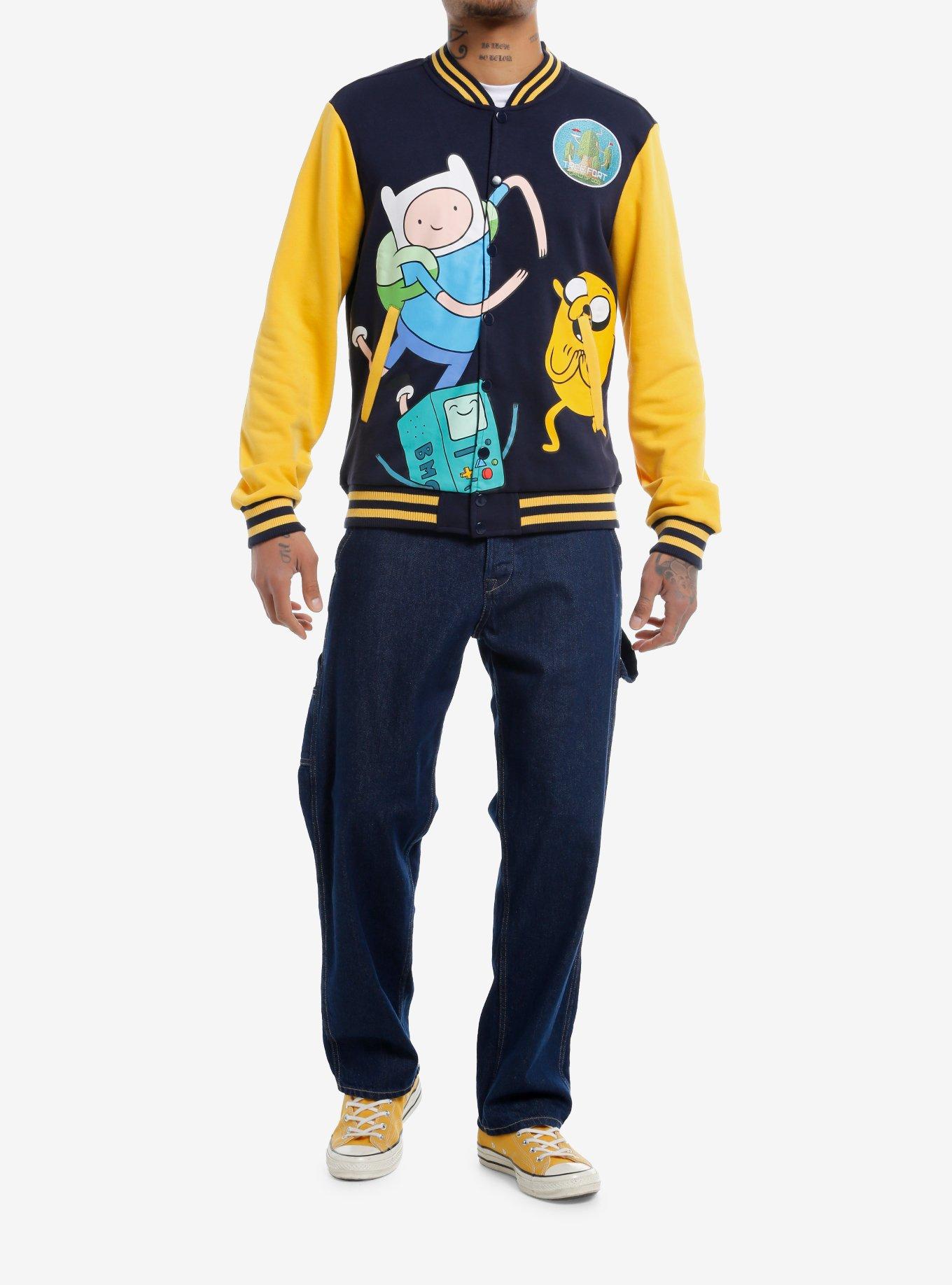 Adventure Time Character Varsity Jacket, MULTI, alternate
