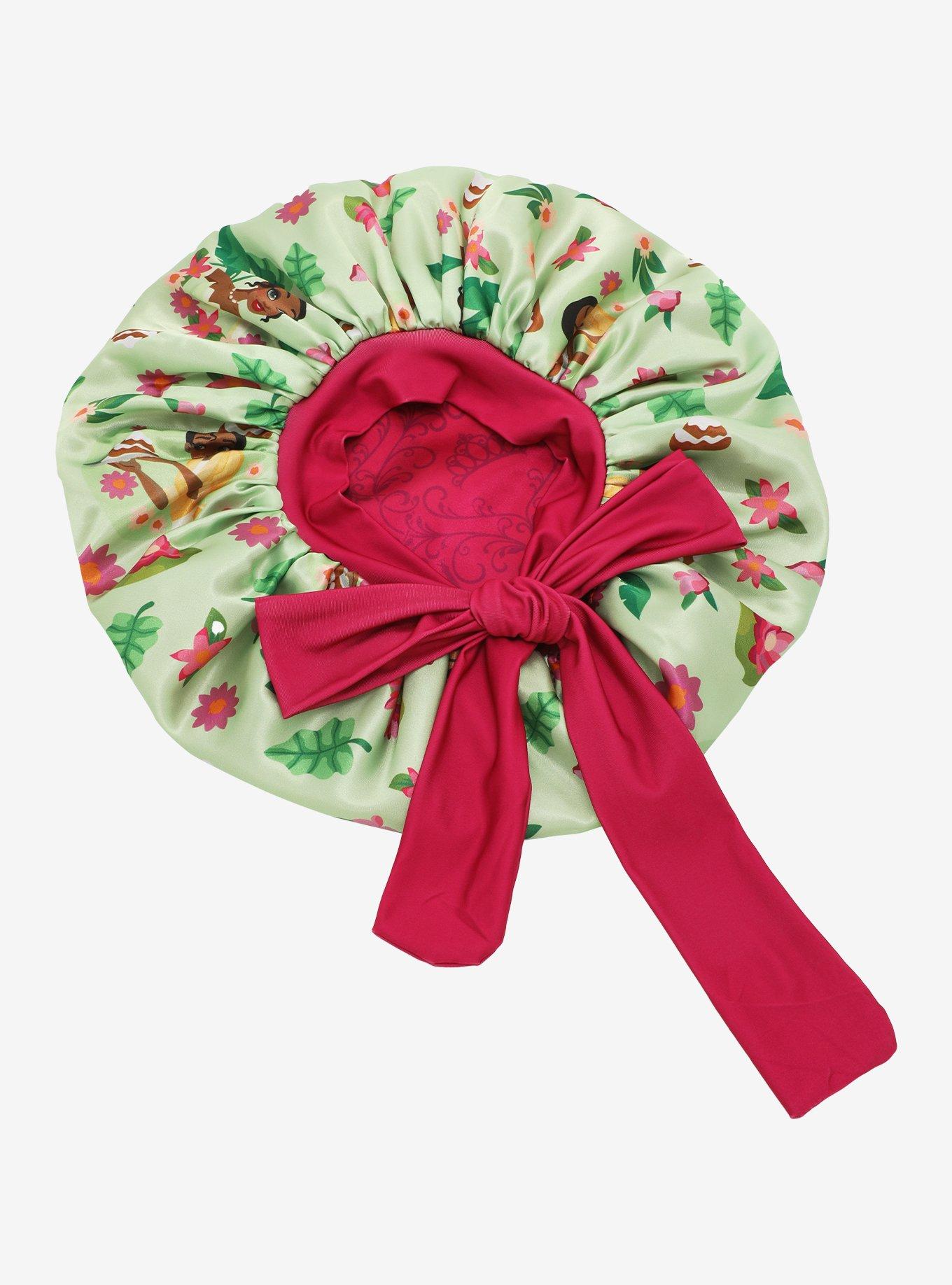 Disney The Princess and The Frog Tiana Floral Allover Print Reversible Satin Bonnet - BoxLunch Exclusive, , hi-res