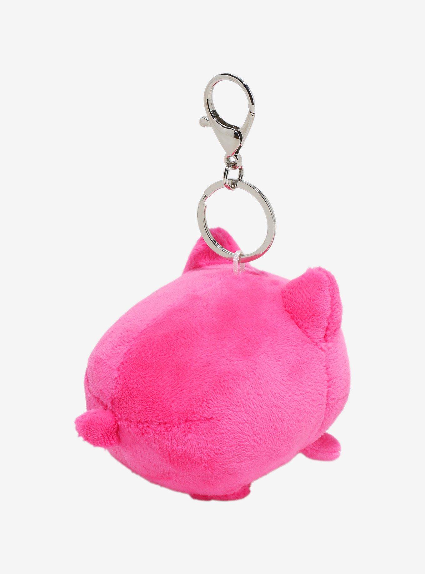 Tasty Peach Meowchi Lychee Plush Key Chain, , hi-res