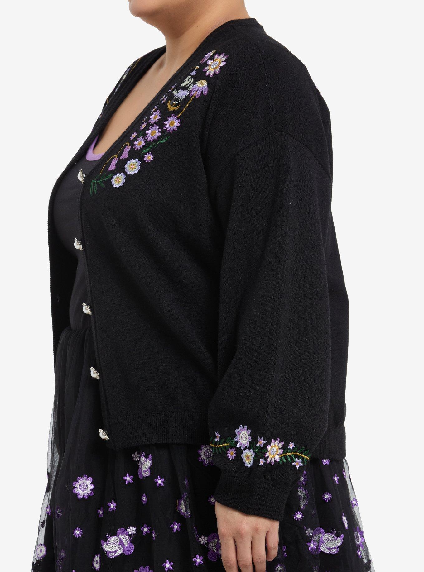 Her Universe Disney Minnie Mouse Flower Garden Cardigan Plus Size Her Universe Exclusive, MULTI, alternate