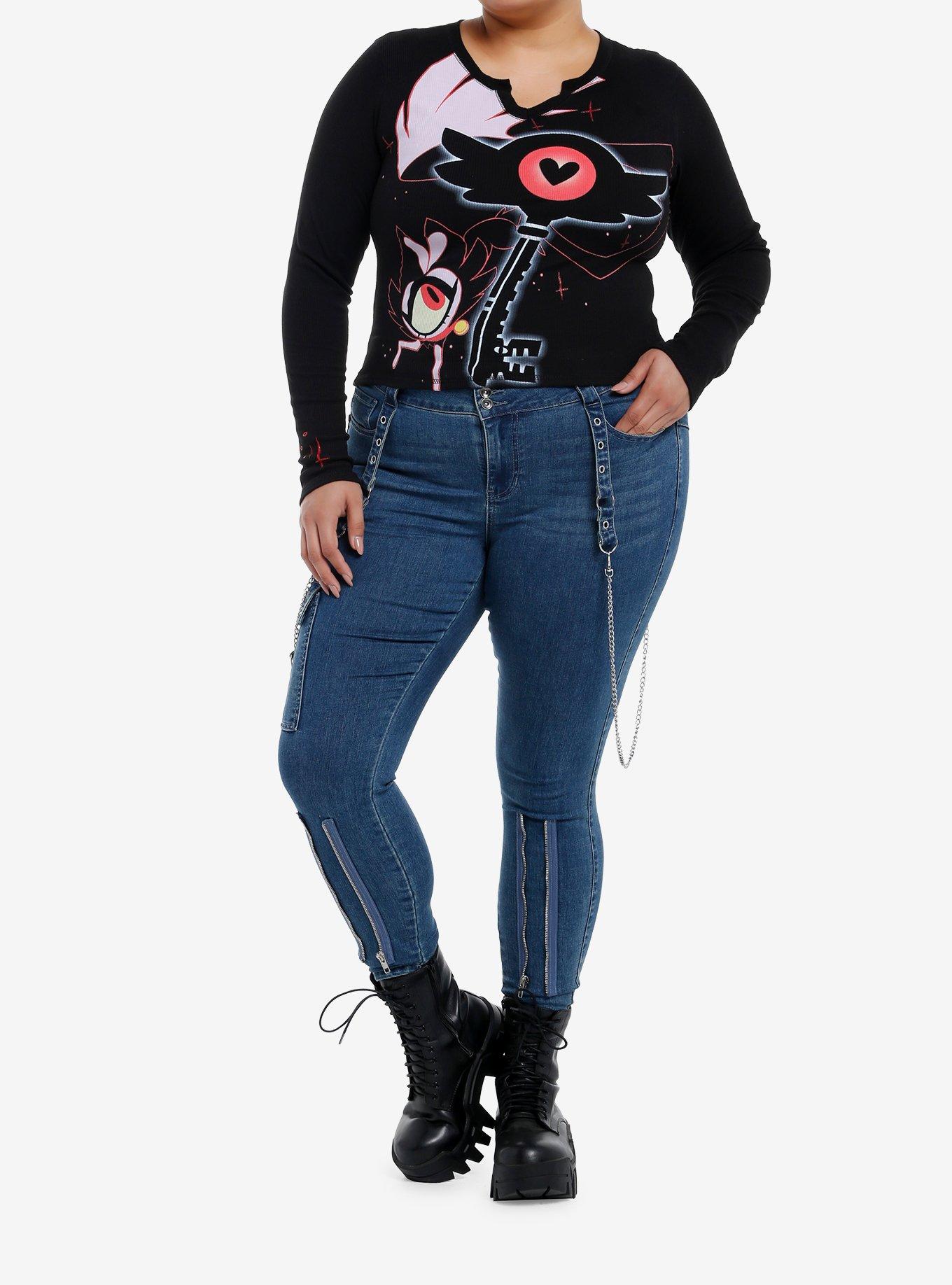 Hazbin Hotel KeeKee Girls Long-Sleeve Top Plus Size, , hi-res