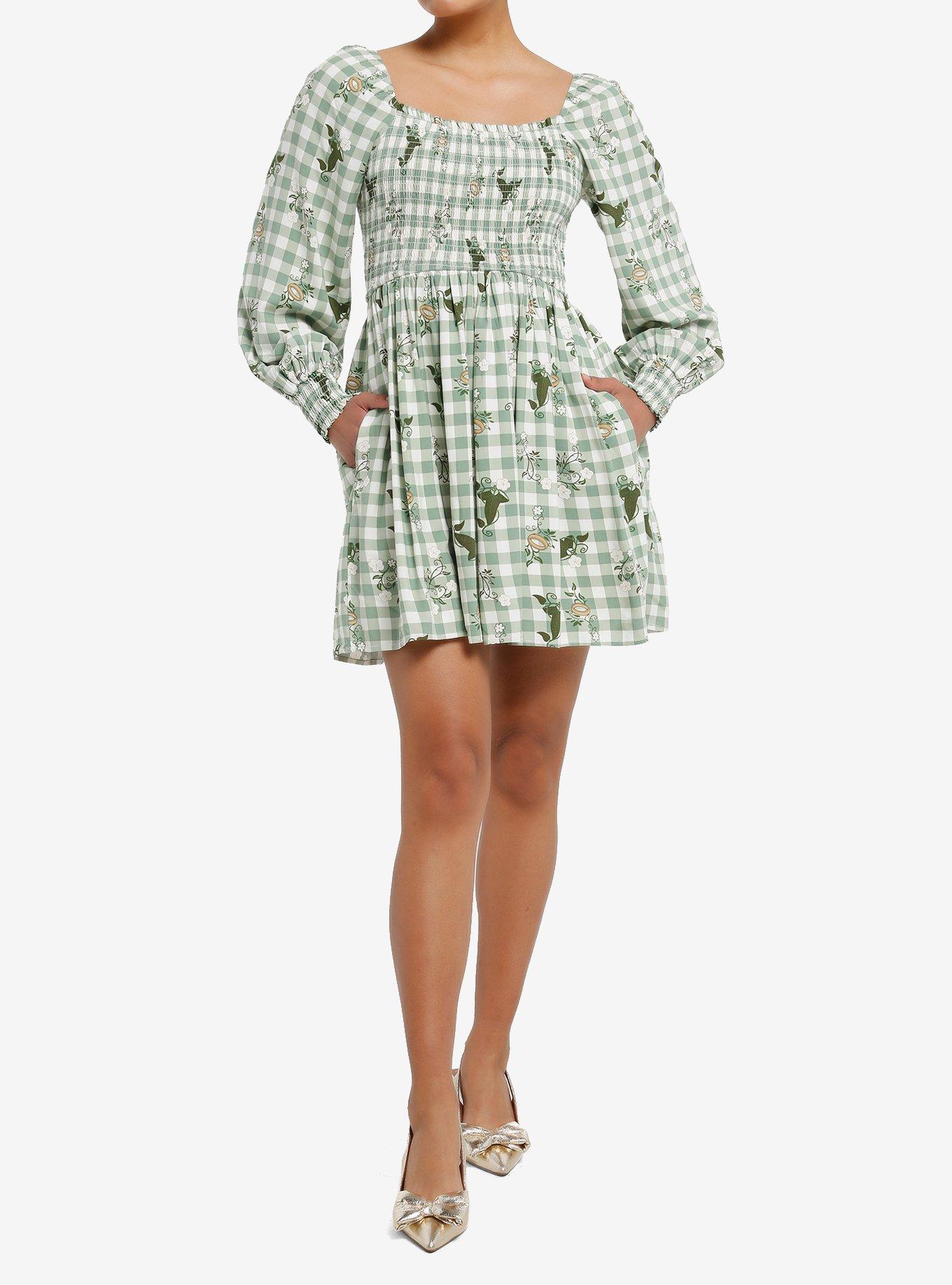 Her Universe The Lord Of The Rings Icons Gingham Long-Sleeve Dress Her Universe Exclusive, , hi-res