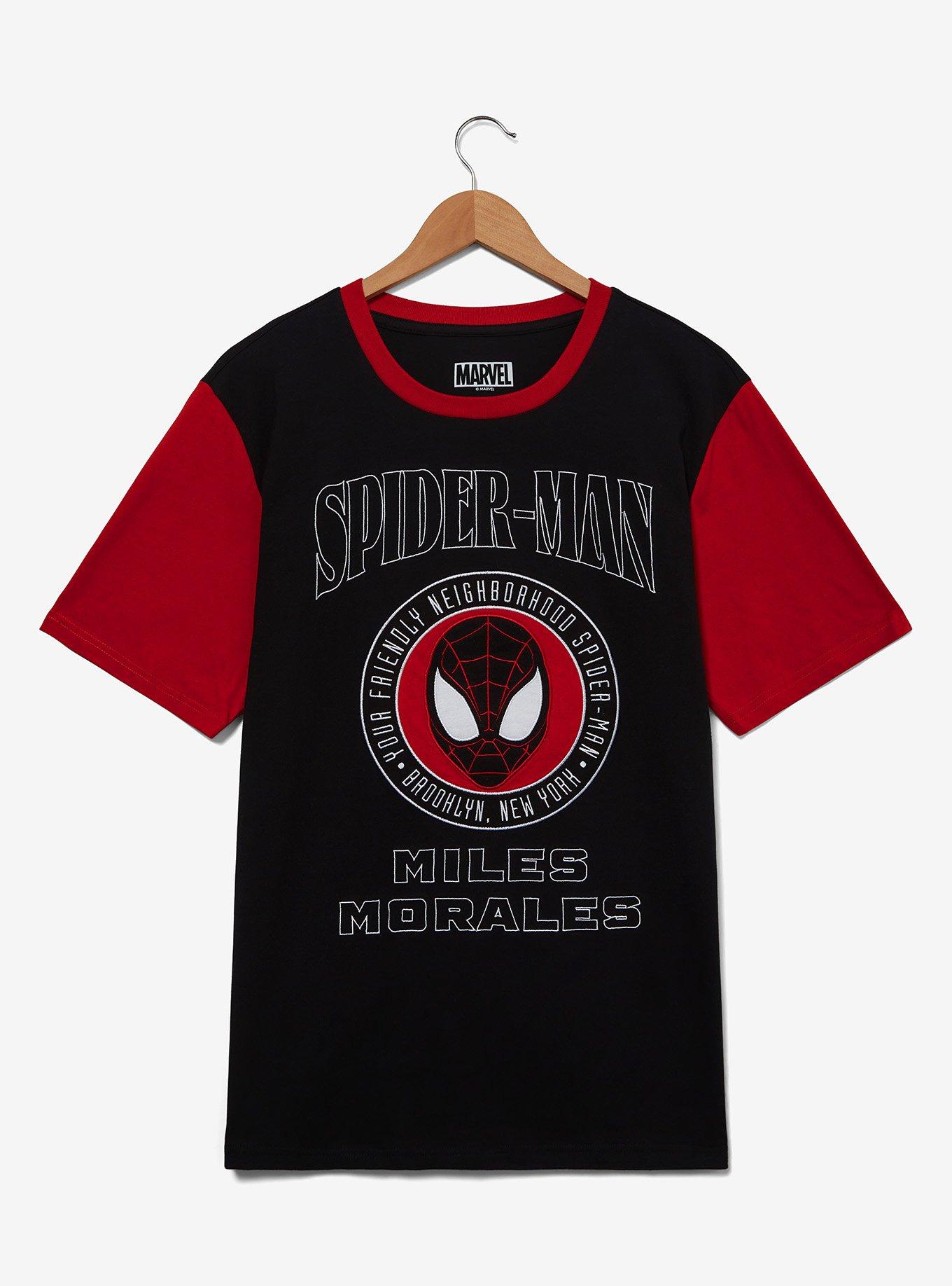 Marvel Spider-Man: Across the Spider-Verse Miles Morales Color Block T-Shirt — BoxLunch Exclusive, , hi-res