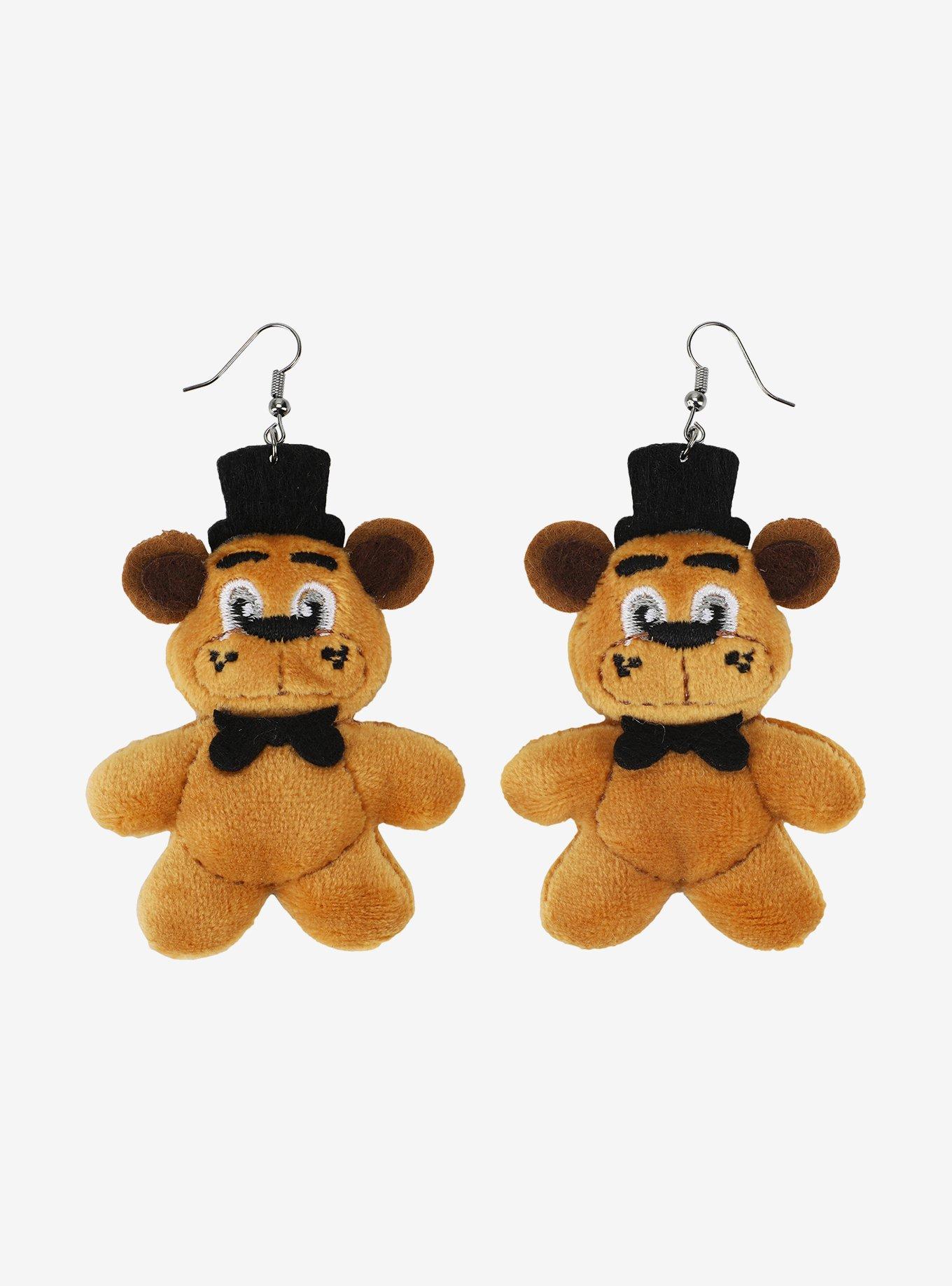 Five Nights at Freddy's Freddy Fazbear Plush Earrings, , alternate