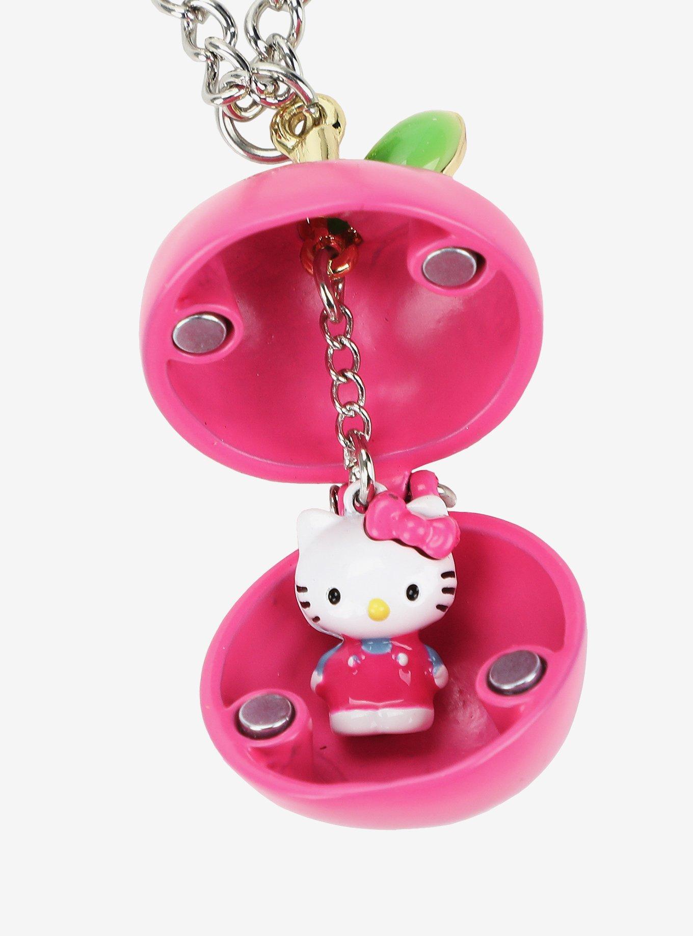 Sanrio Hello Kitty Apple Locket Necklace, , alternate