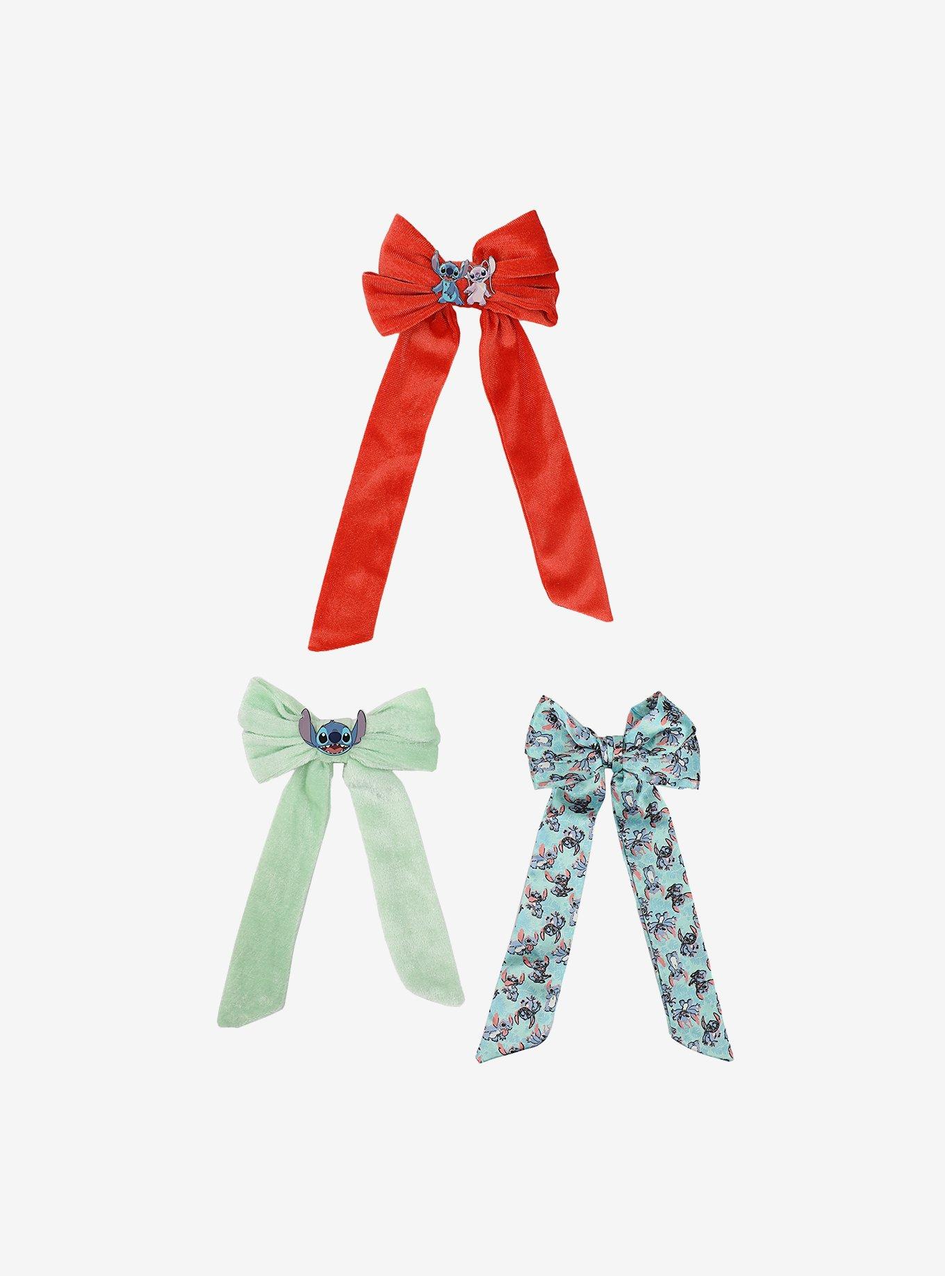 Disney Lilo & Stitch Bow Hair Clip Set, , alternate