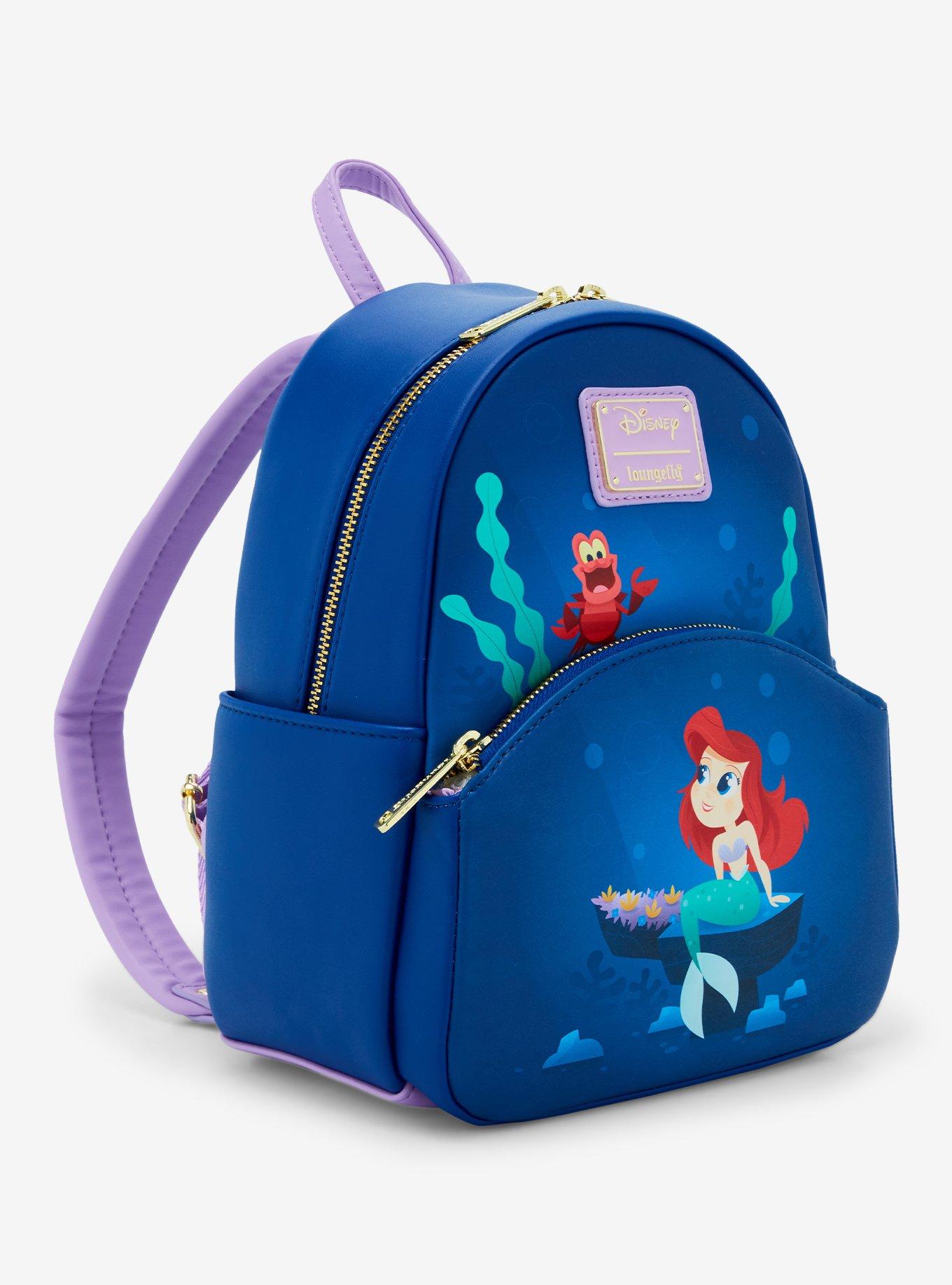 Loungefly Disney The Little Mermaid Ariel & Sebastian Mini Backpack