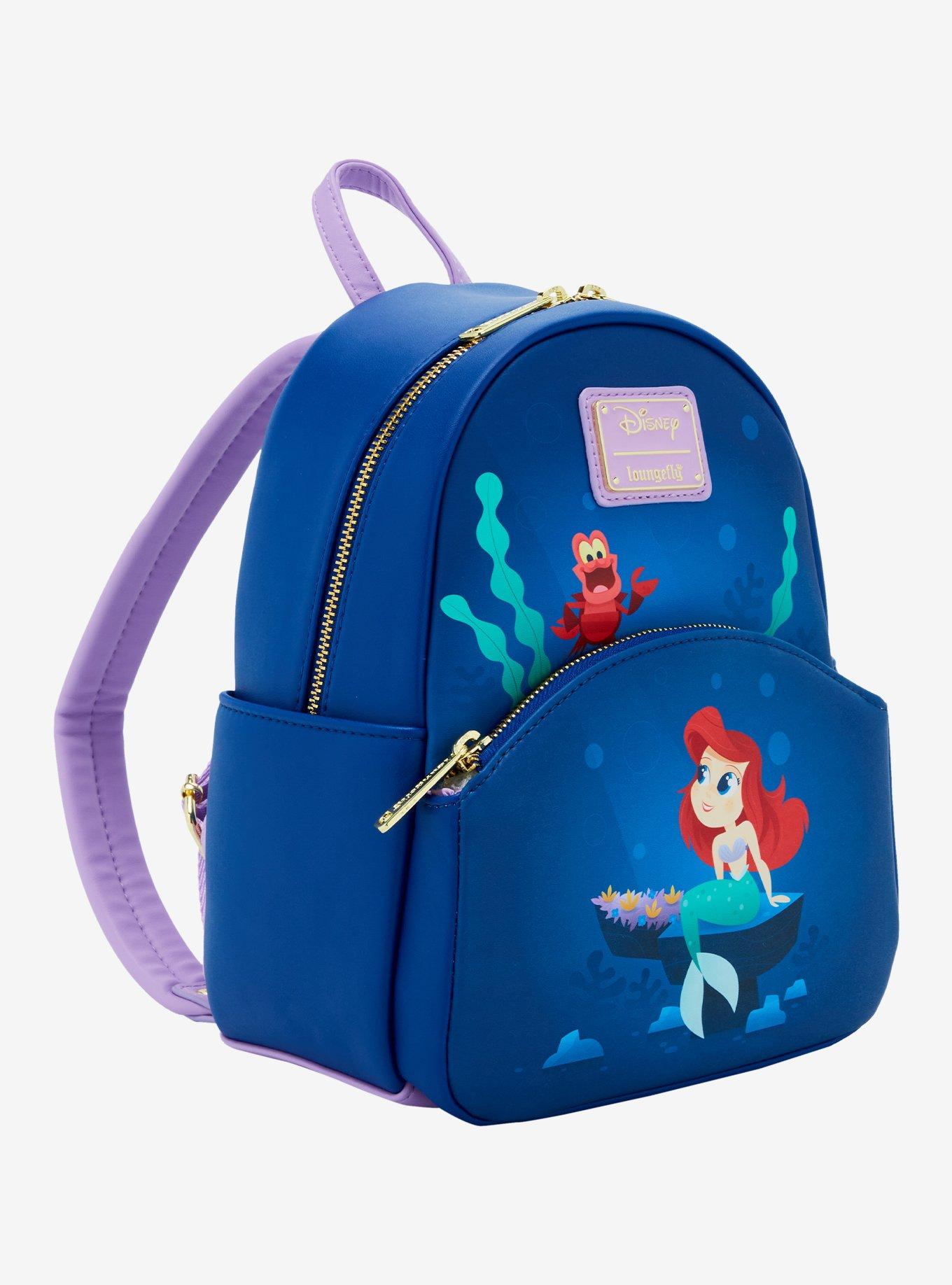 Loungefly Disney The Little Mermaid Ariel & Sebastian Mini Backpack, , alternate