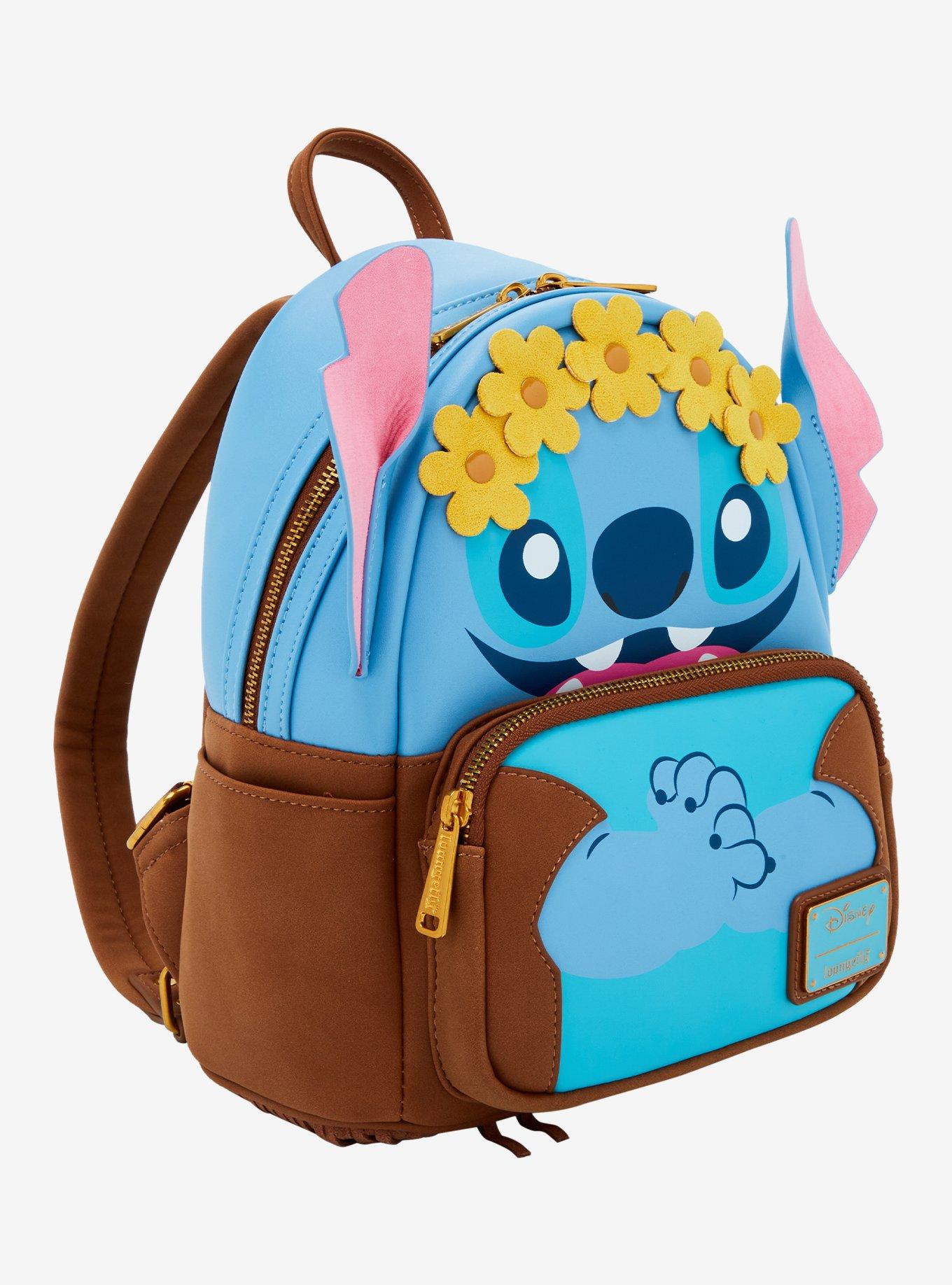 Loungefly Disney Lilo & Stitch Flower Crown Stitch Figural Mini Backpack, , alternate