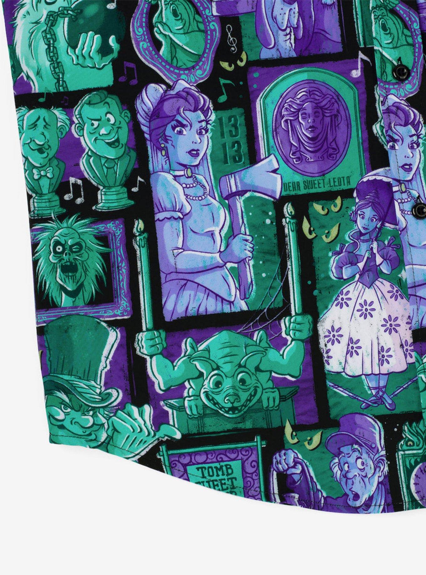 RSVLTS x Disney Haunted Mansion "Haunted Houseguests" Button-Up Shirt, MULTI, alternate