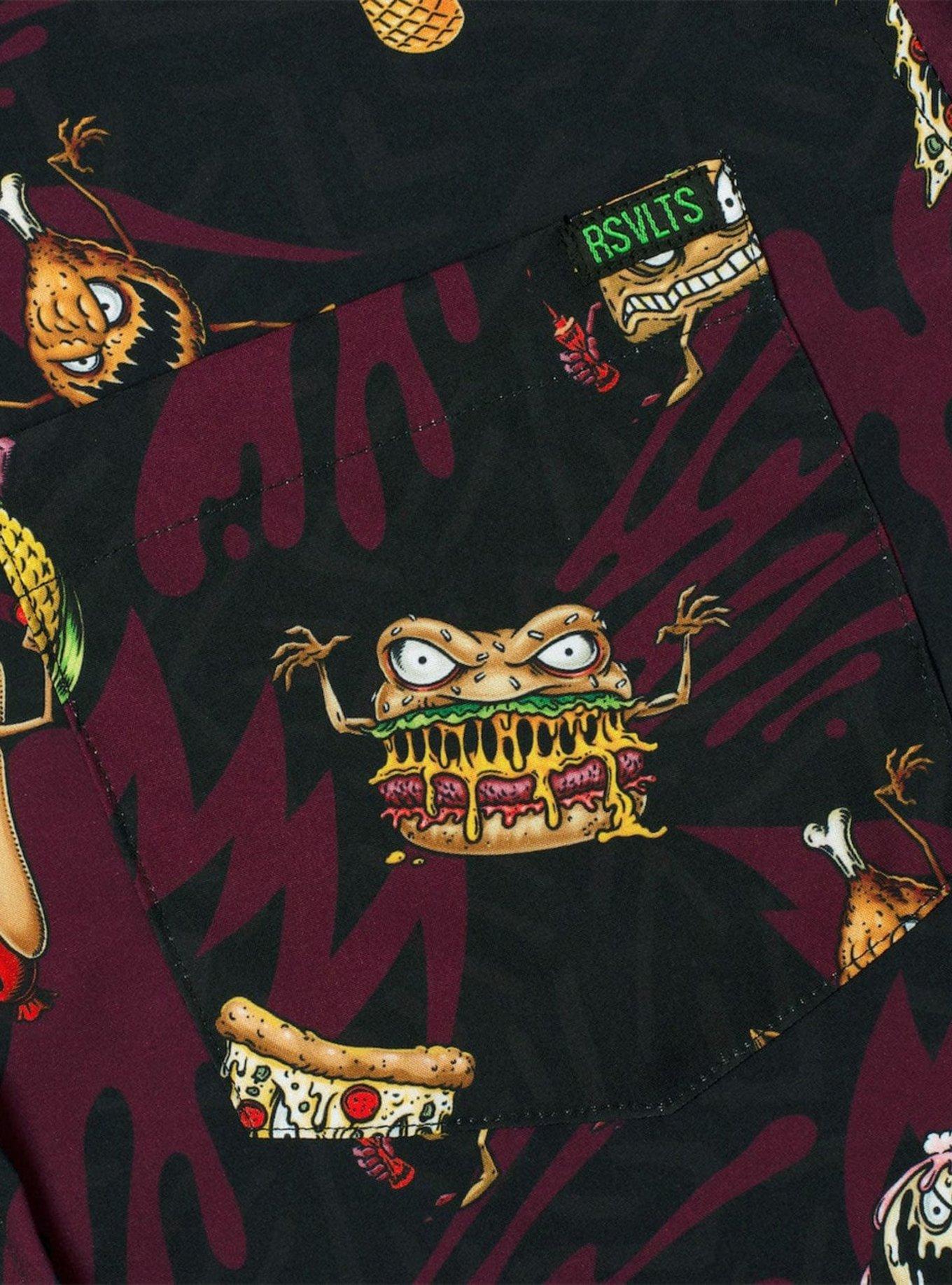 RSVLTS "Evil Eats" Button-Up Shirt, MULTI, alternate