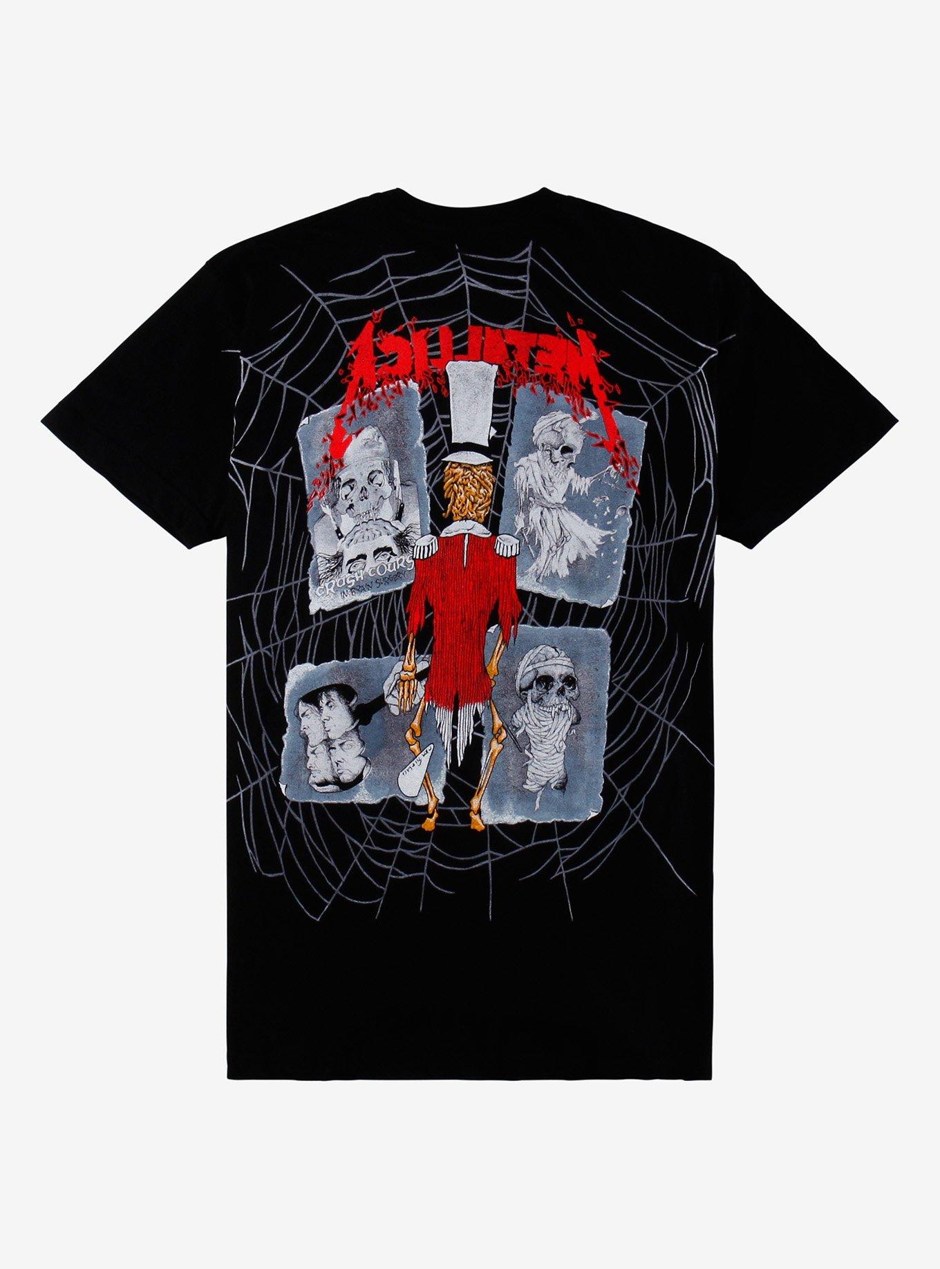 Metallica Spiderweb Playing Card Collage T-Shirt, BLACK, alternate