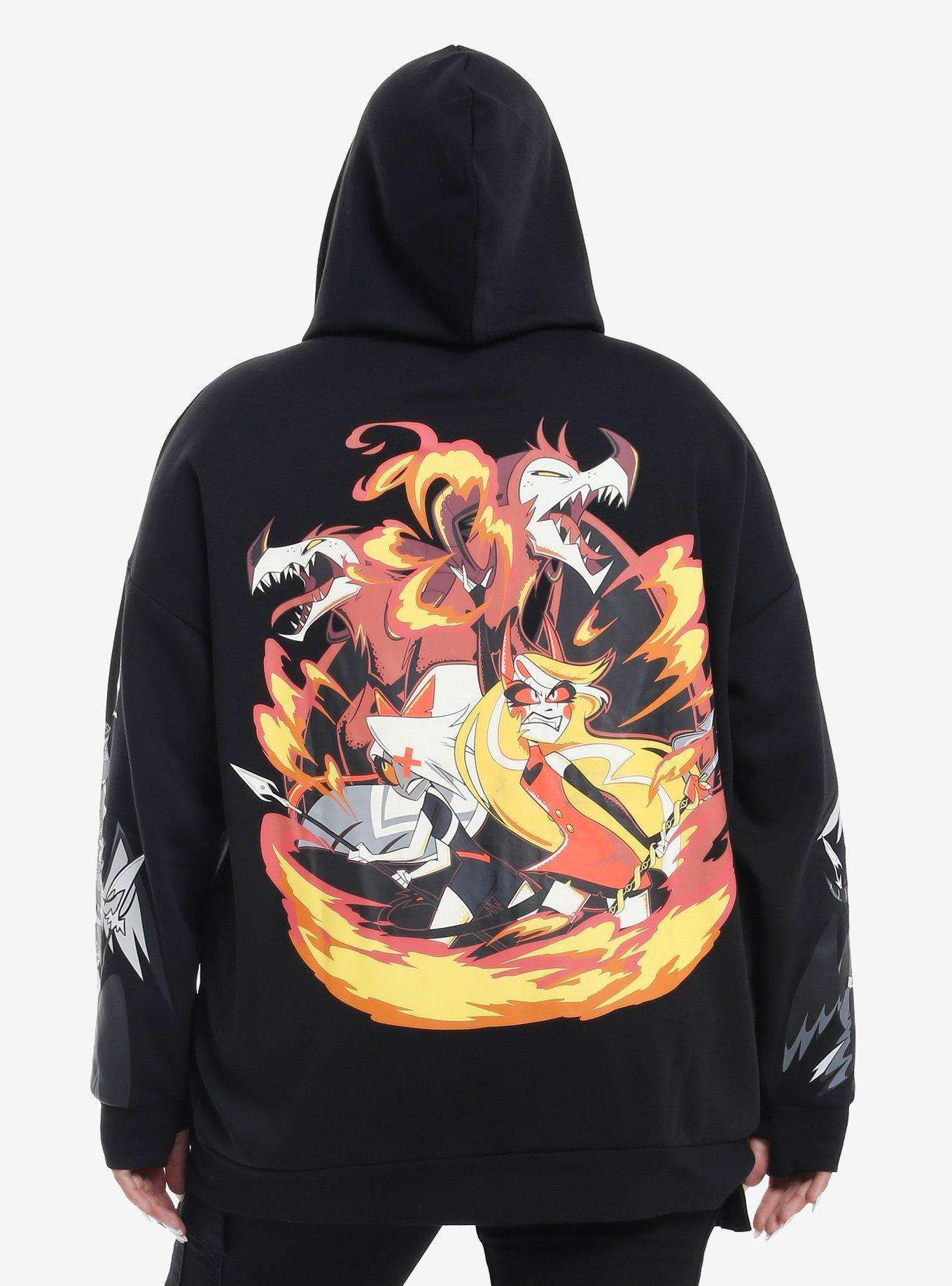 Hazbin Hotel Vaggie & Charlie Girls Oversized Hoodie Plus Size, , hi-res