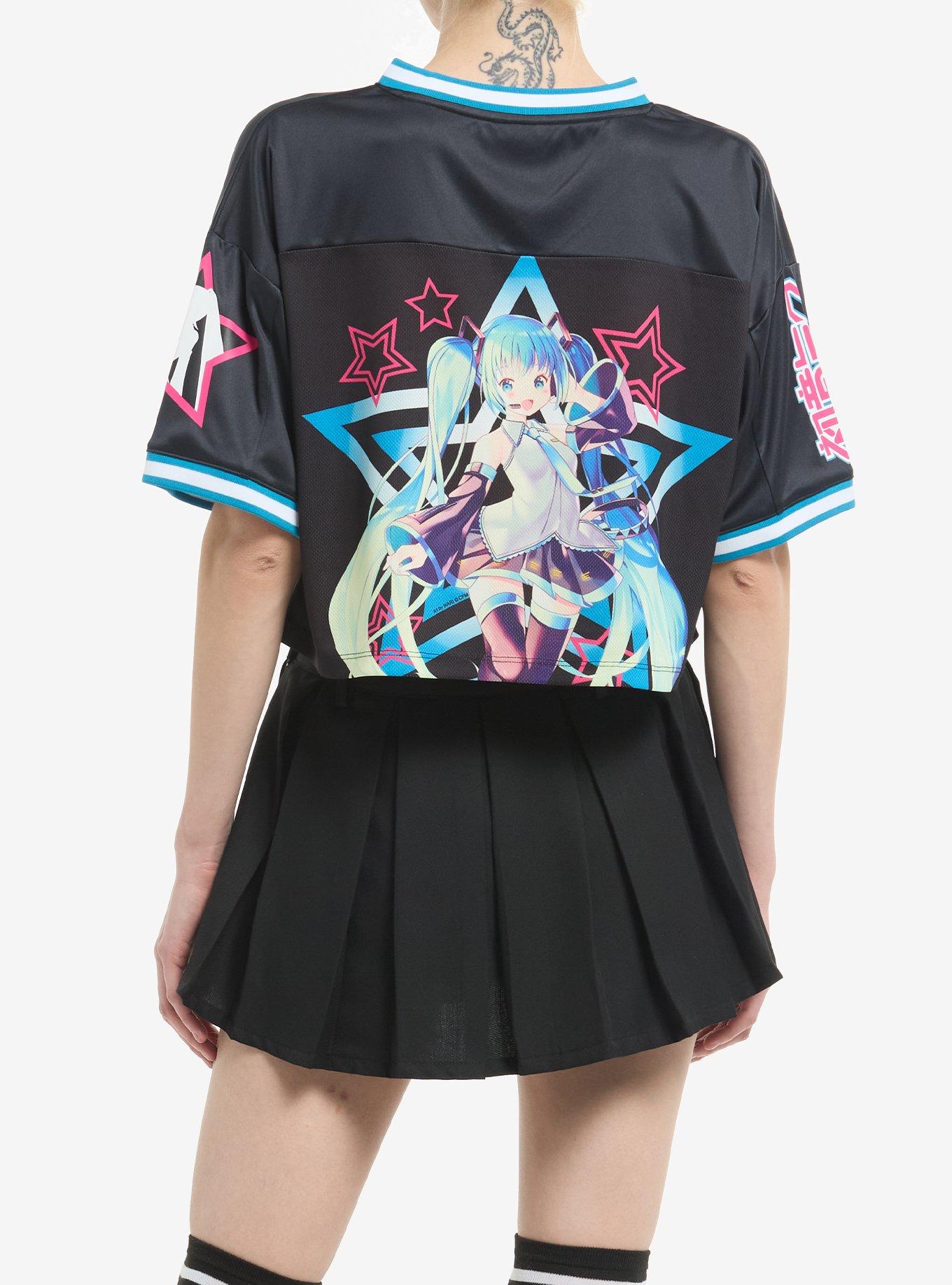 Hatsune Miku Star Girls Crop Jersey, , hi-res