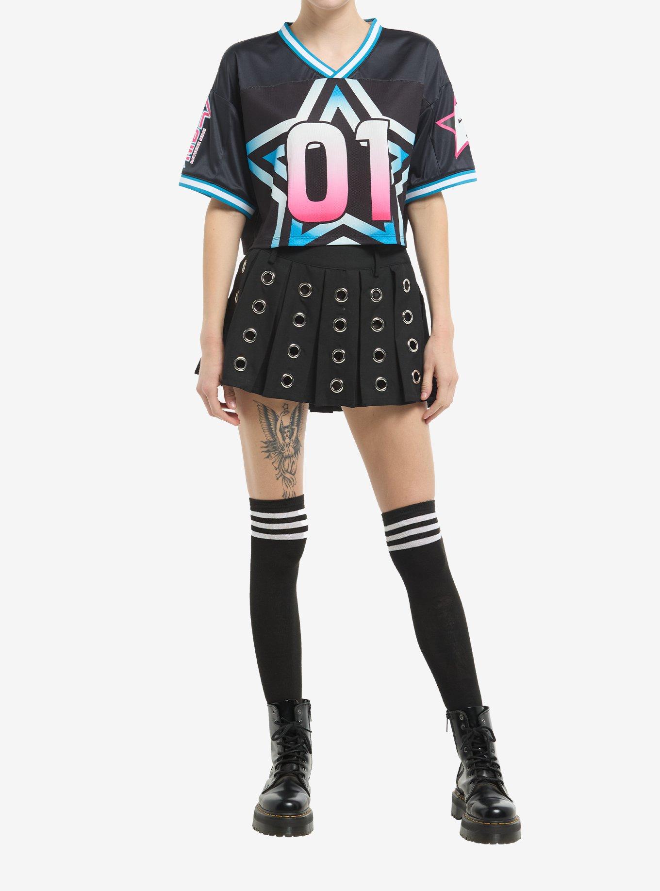 Hatsune Miku Star Girls Crop Jersey, MULTI, alternate