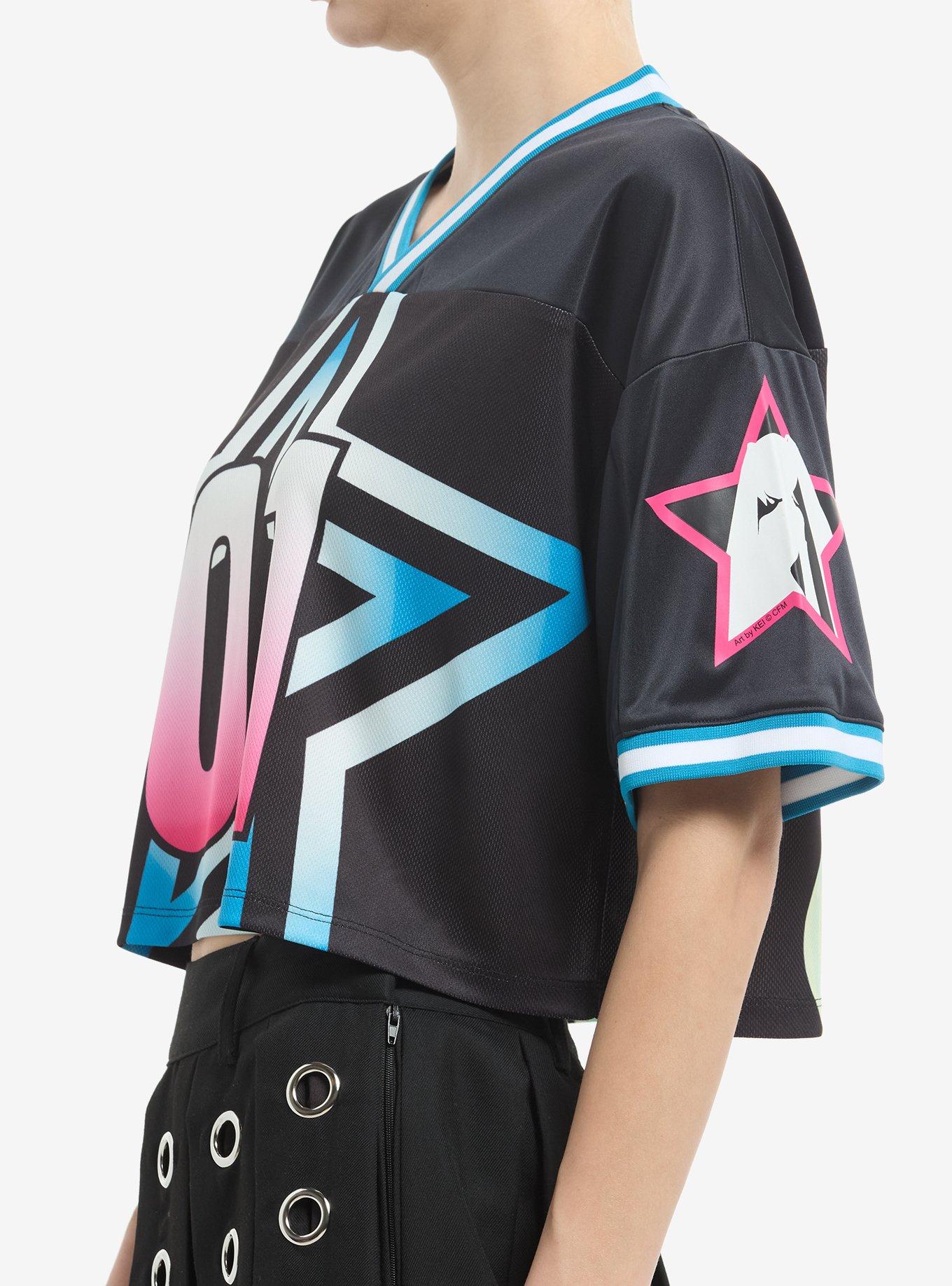 Hatsune Miku Star Girls Crop Jersey, MULTI, alternate