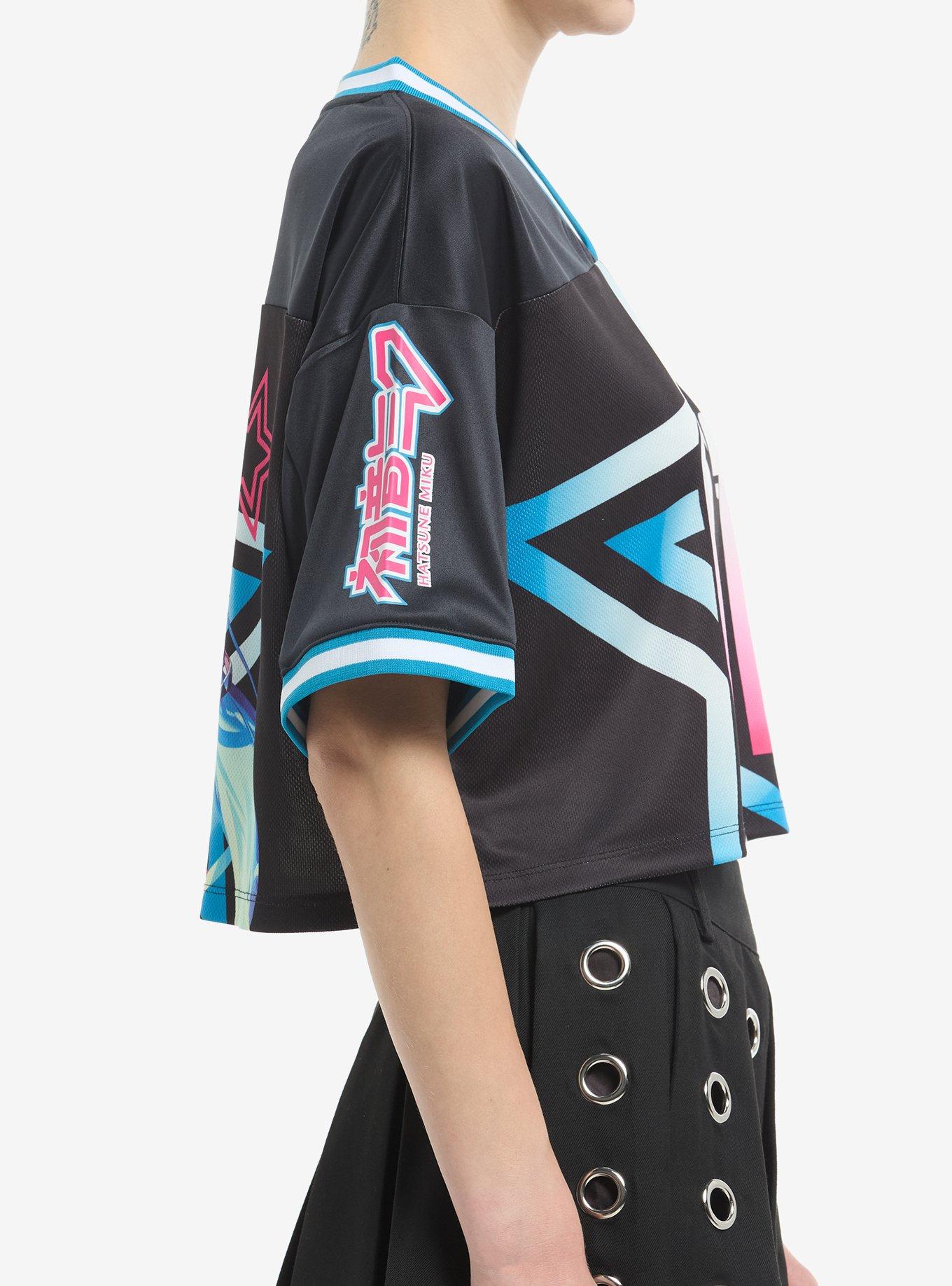 Hatsune Miku Star Girls Crop Jersey, MULTI, alternate