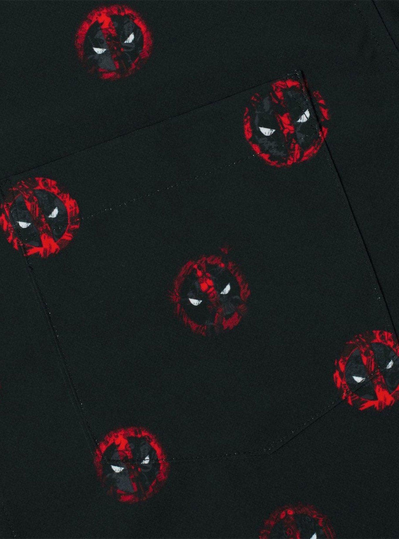 RSVLTS x Deadpool The Anti-Hero Button-Up Shirt, BLACK, alternate