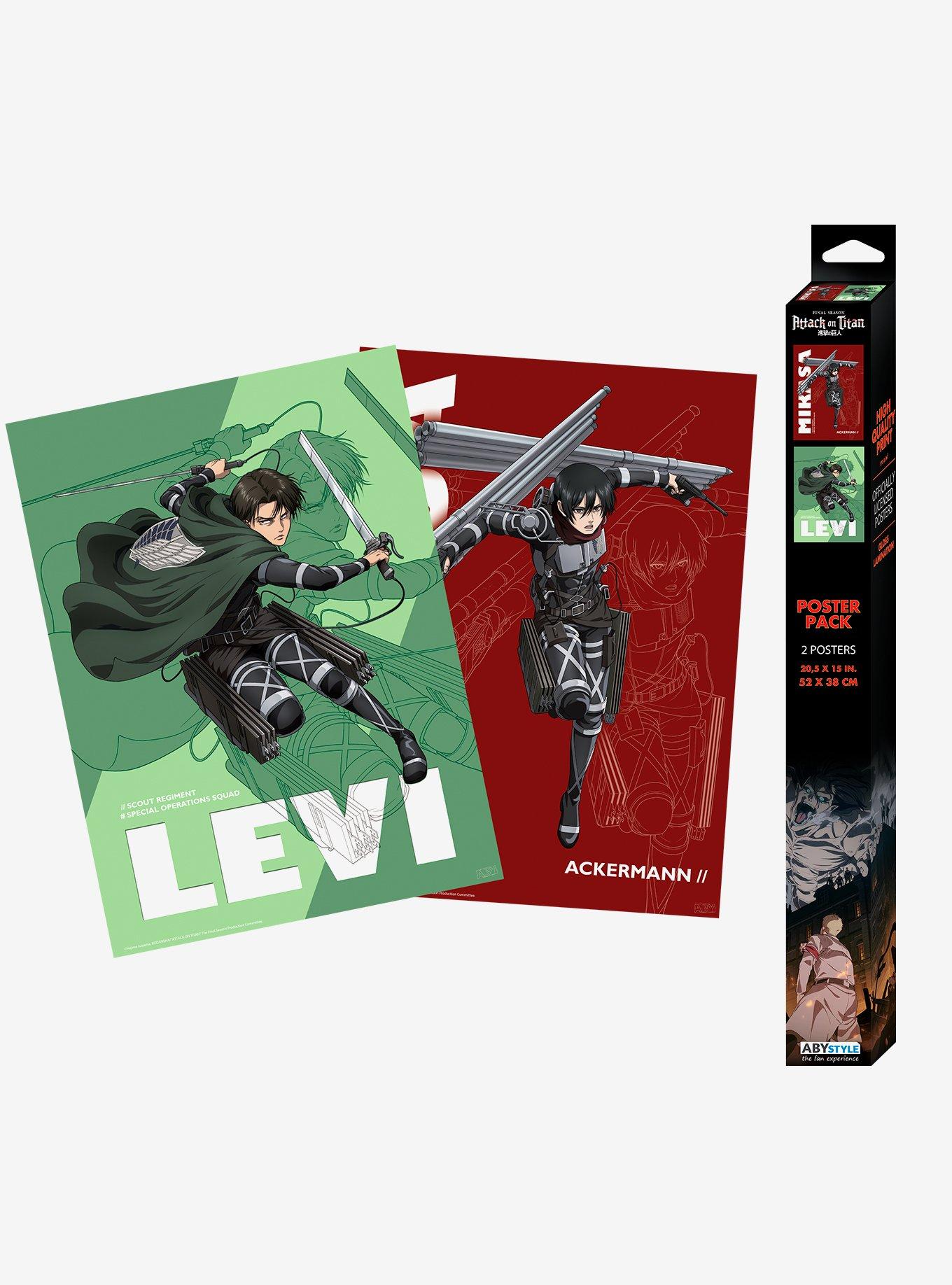 Attack on Titan XXL Mousepad and Boxed Poster Bundle