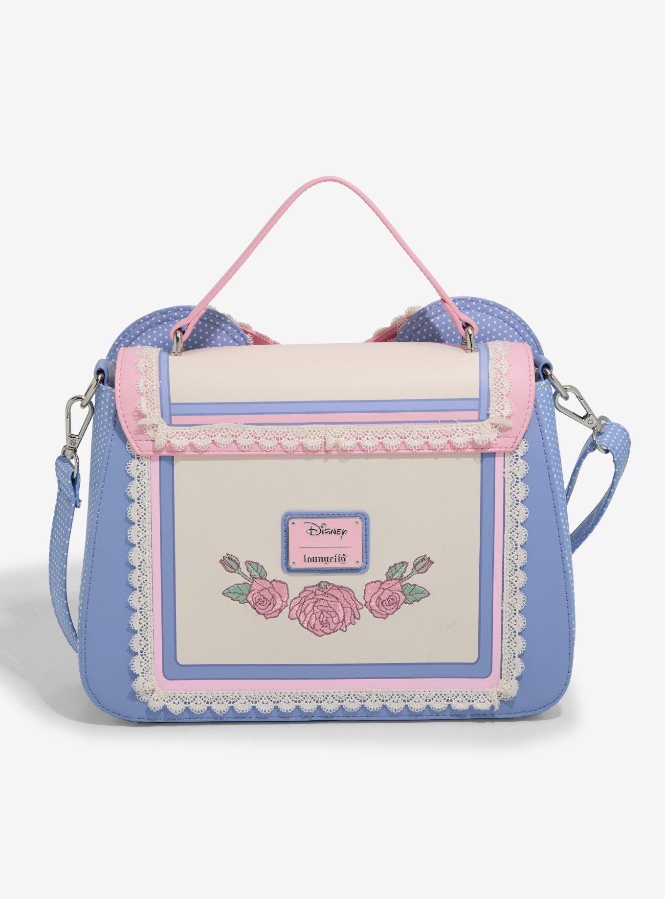 Loungefly Disney Minnie Mouse Floral Lace Crossbody Bag, , alternate