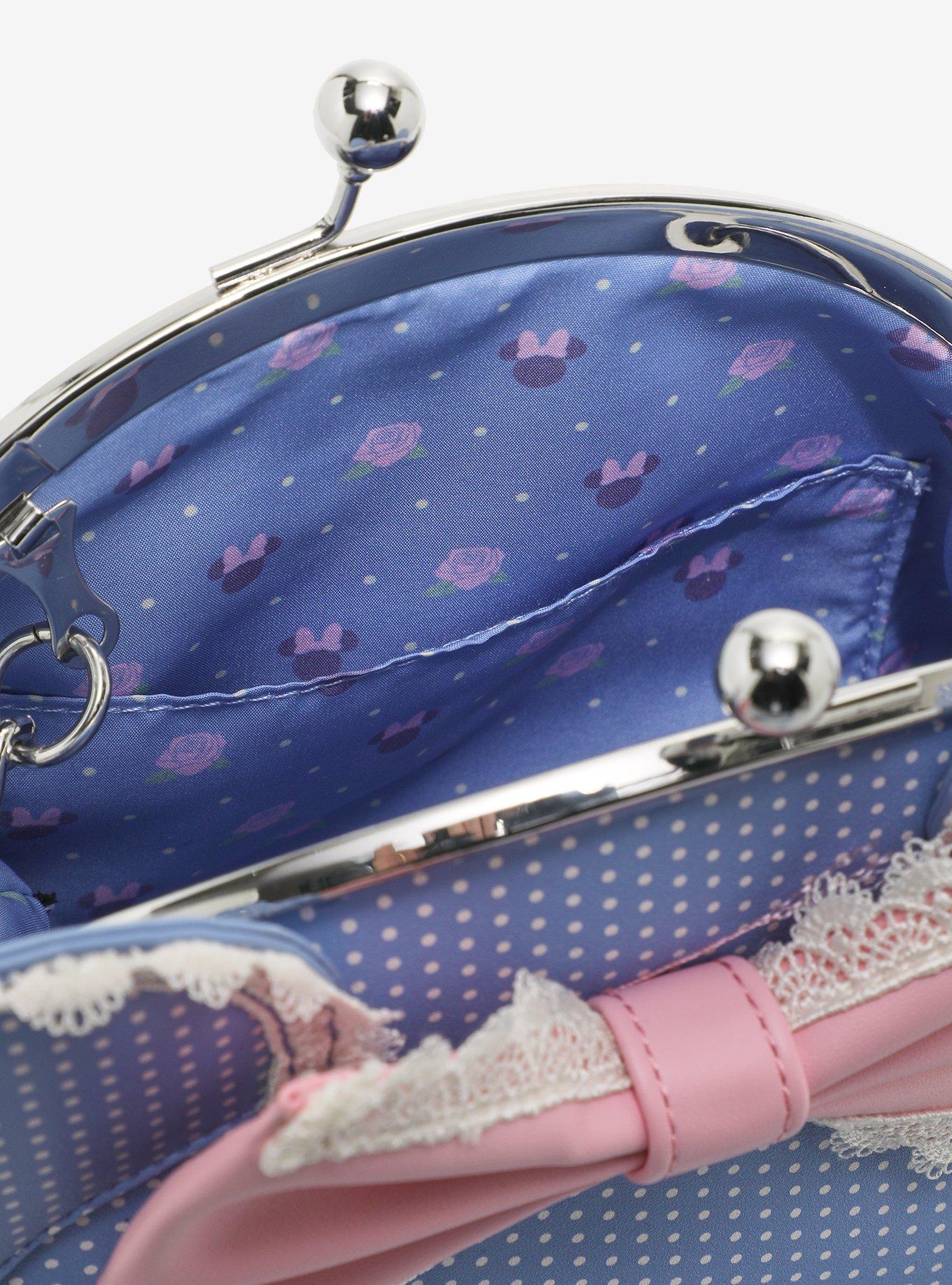 Loungefly Disney Minnie Mouse Polka Dot Kisslock Crossbody Bag, , alternate