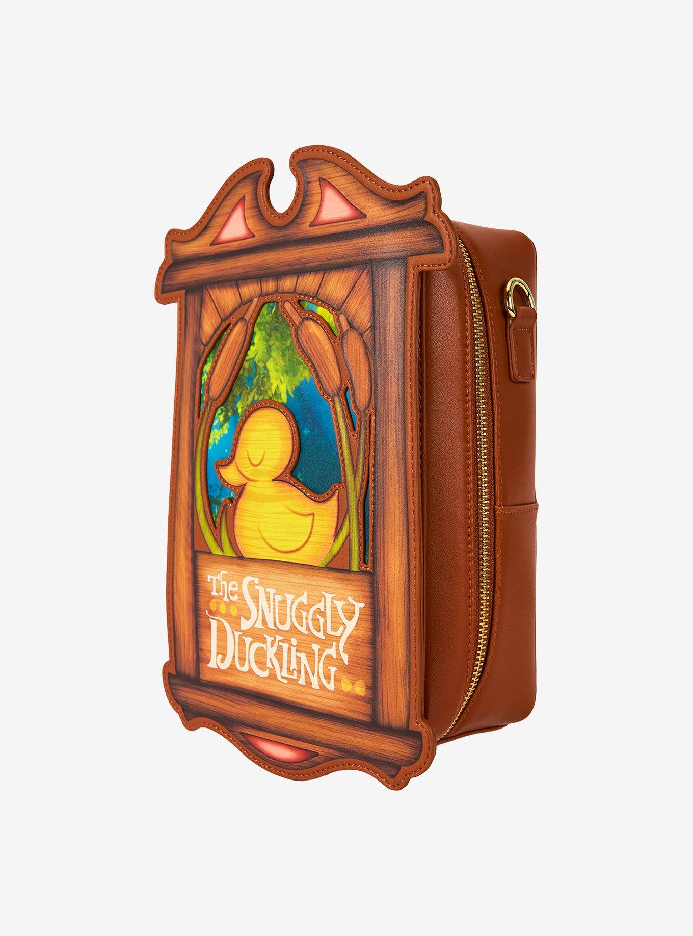 Loungefly Disney Tangled The Snuggly Duckling Sign Crossbody Bag, , alternate