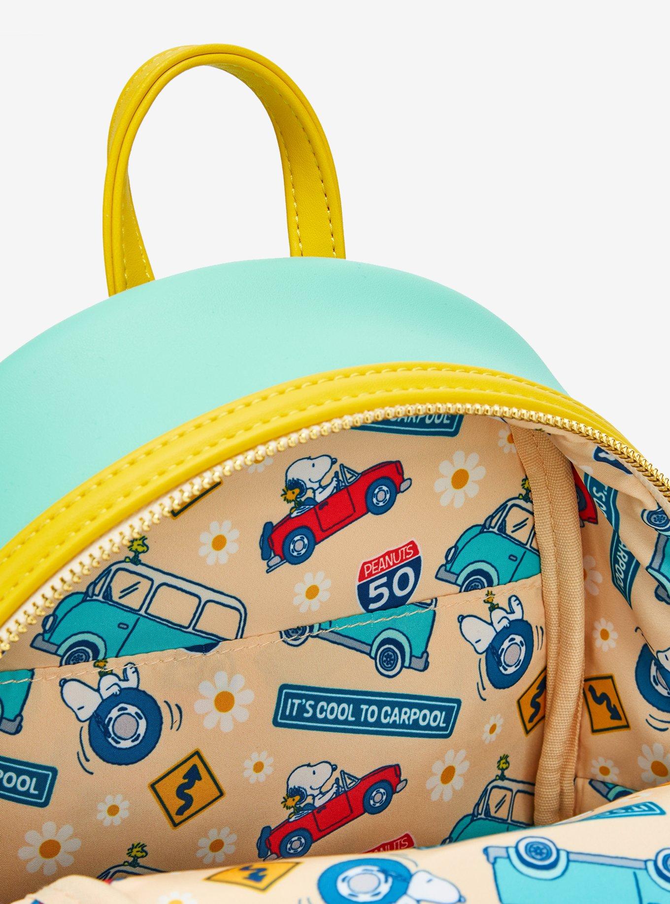 Loungefly Peanuts Snoopy & Woodstock Car Ride Mini Backpack, , alternate