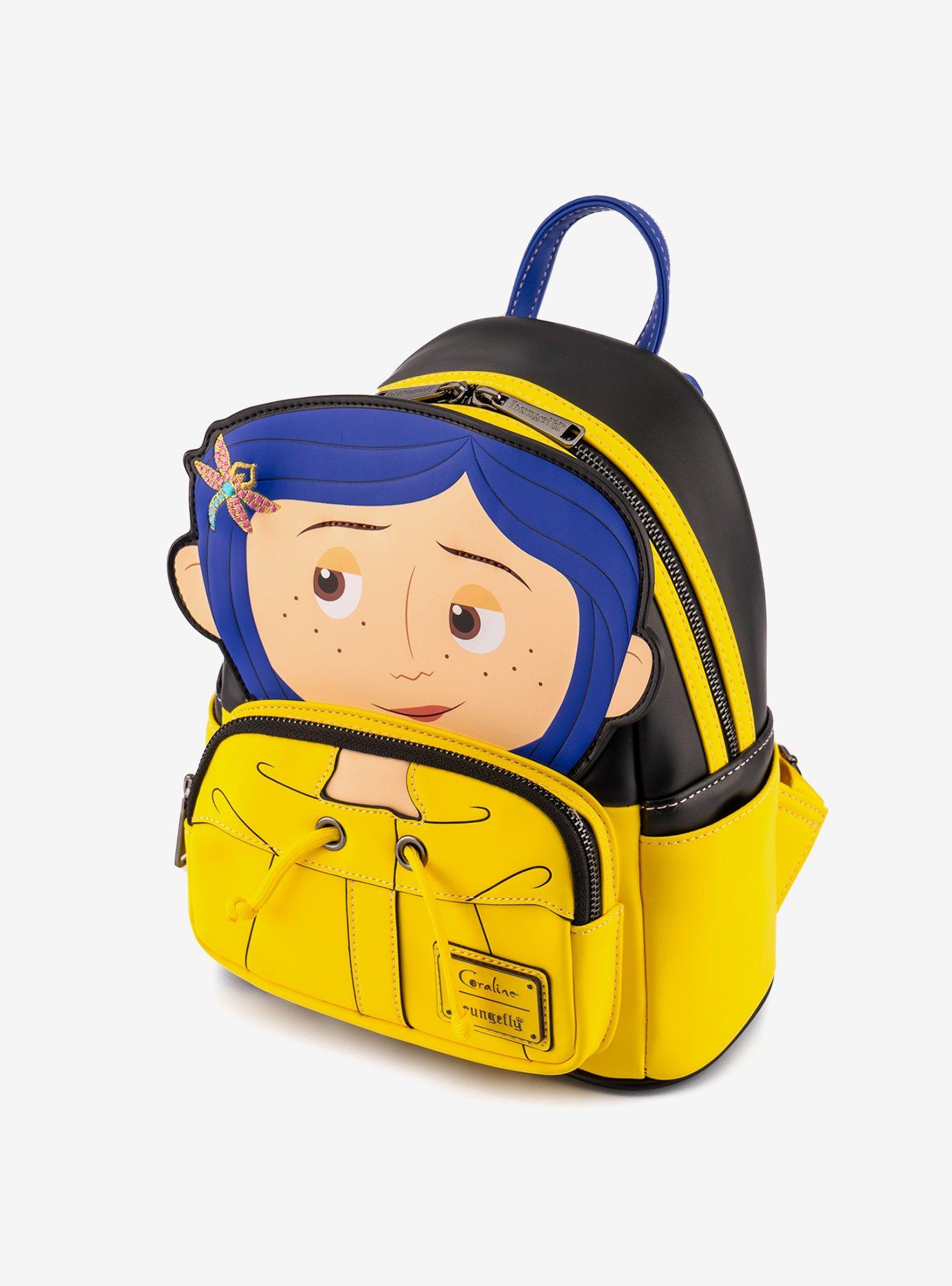 Loungefly Coraline Raincoat Figural Mini Backpack, , alternate