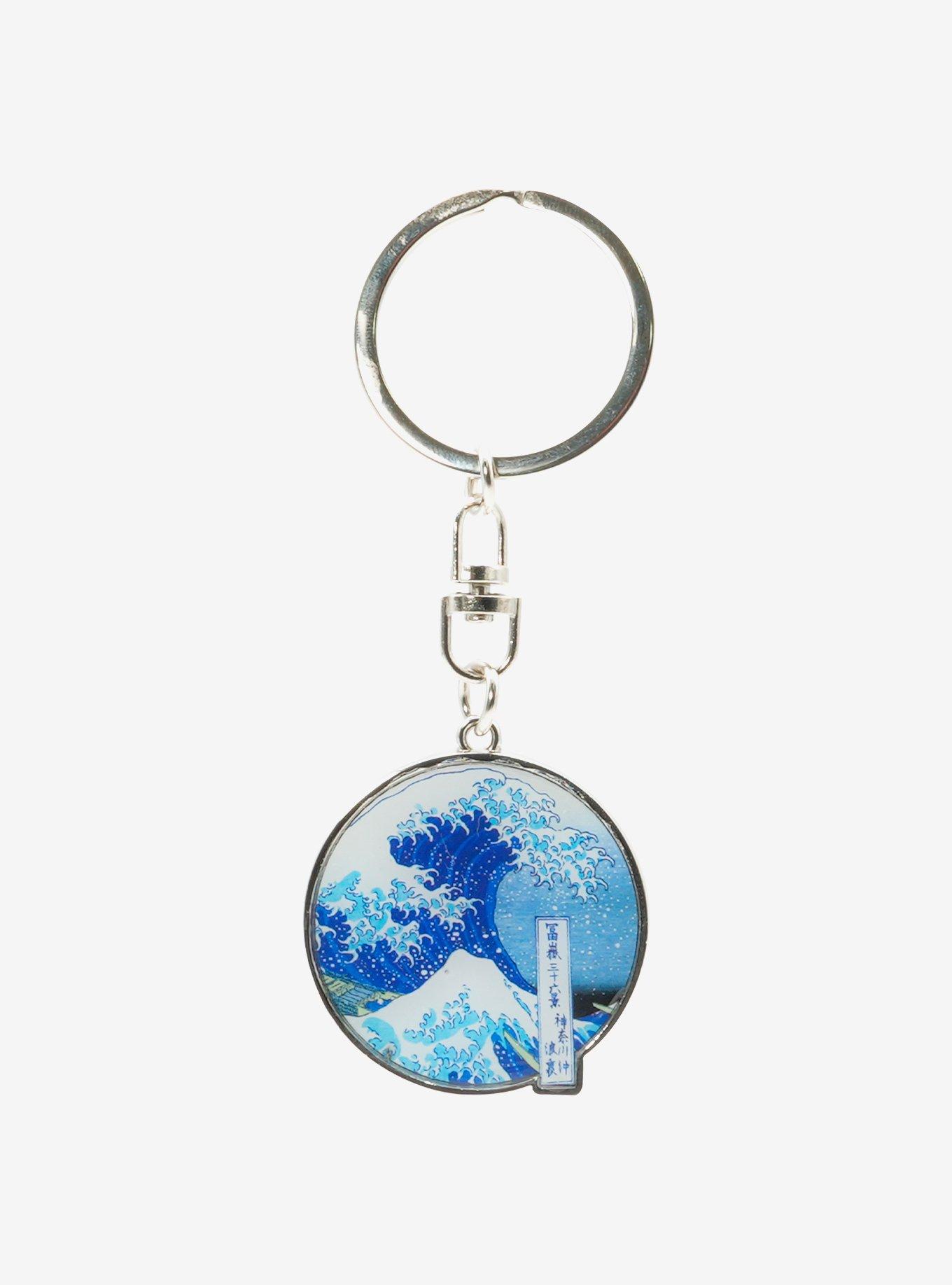 Hokusai Tote Bag Keychain & Notebook Bundle, , alternate