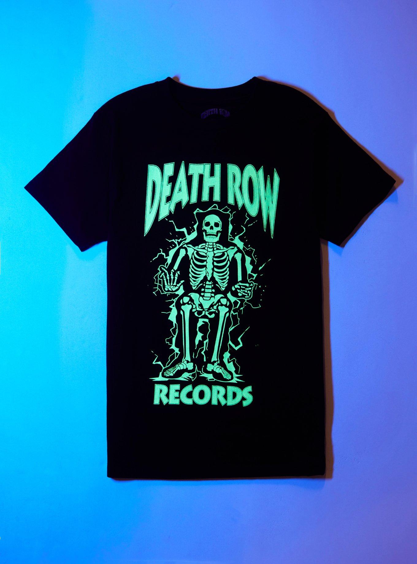 Death Row Records Glow-In-The-Dark Skeleton T-Shirt, , hi-res