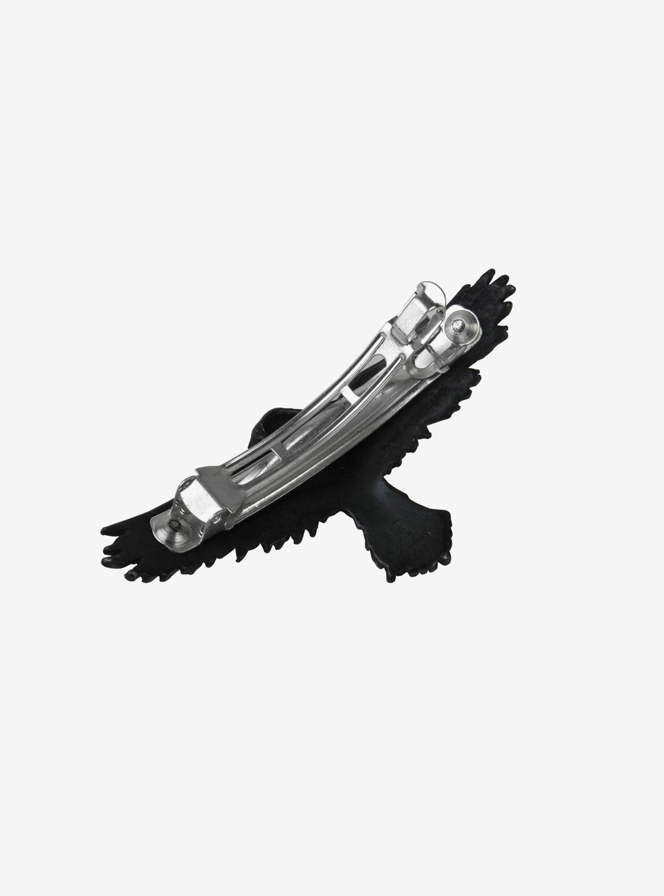 Alchemy of England Black Raven Hair Slide Clip, , hi-res