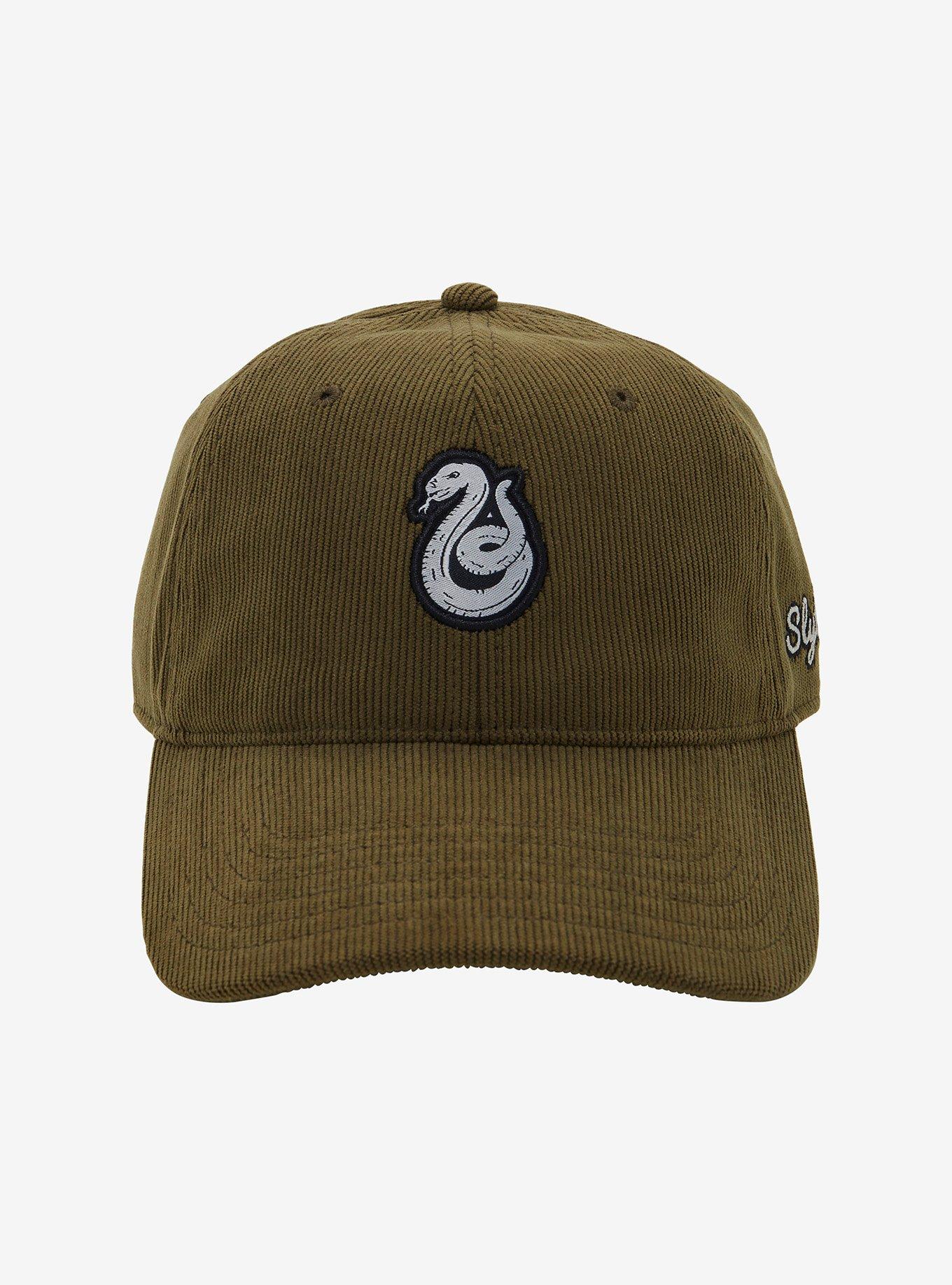 Harry Potter Slytherin Serpent Corduroy Ball Cap — BoxLunch Exclusive, , hi-res