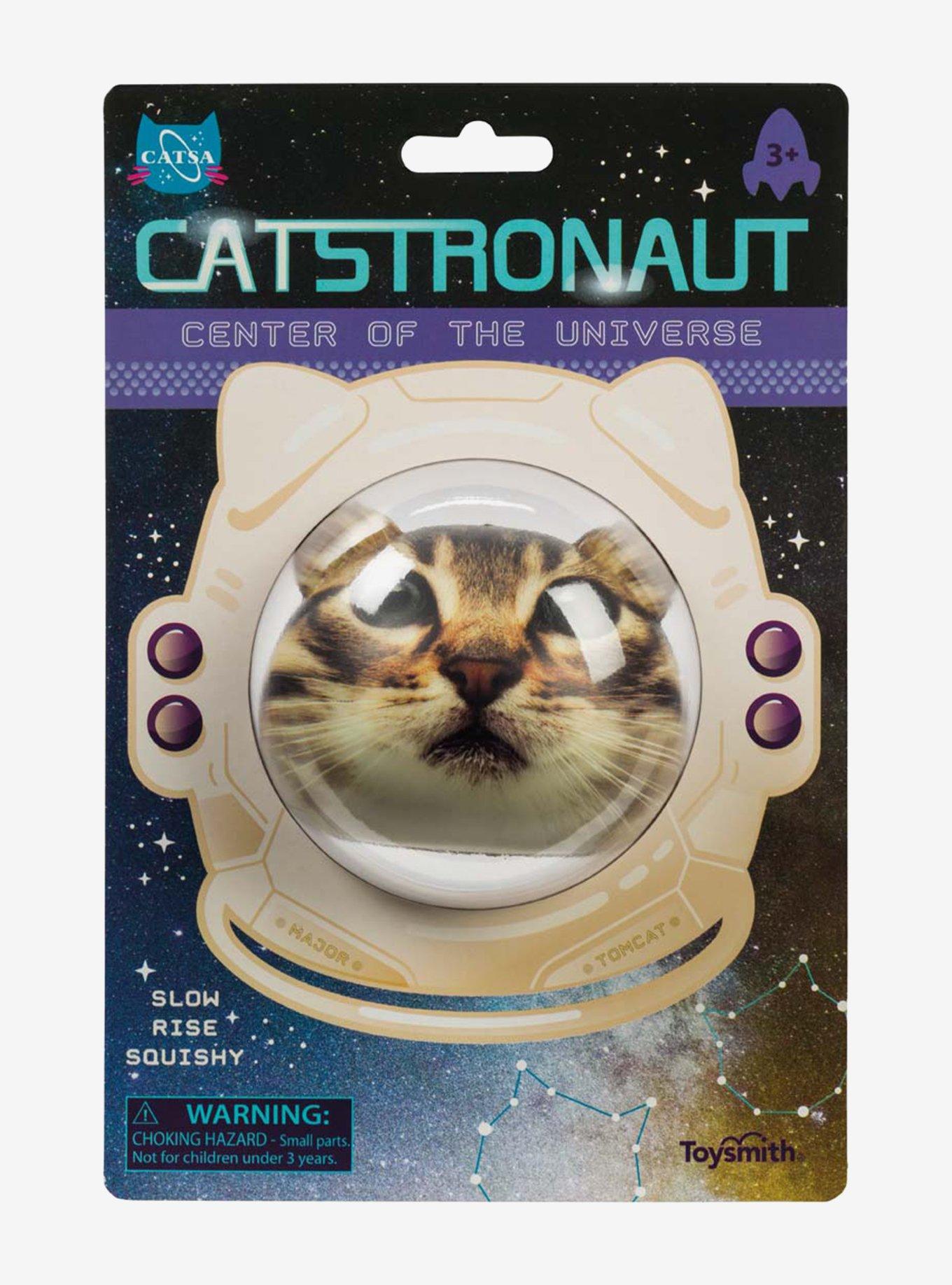 Toysmith Catstronaut Slow-Rise Squishy Ball