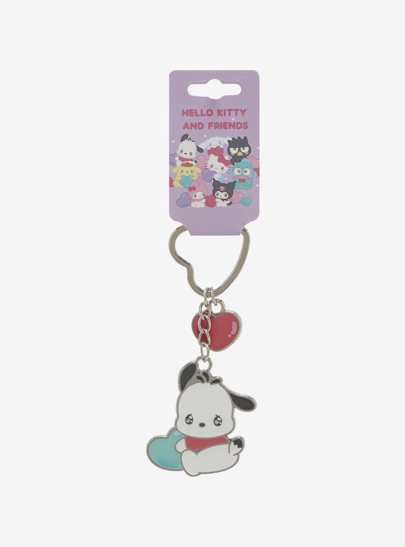 Sanrio Pochacco Heart Multi Charm Keychain, , alternate