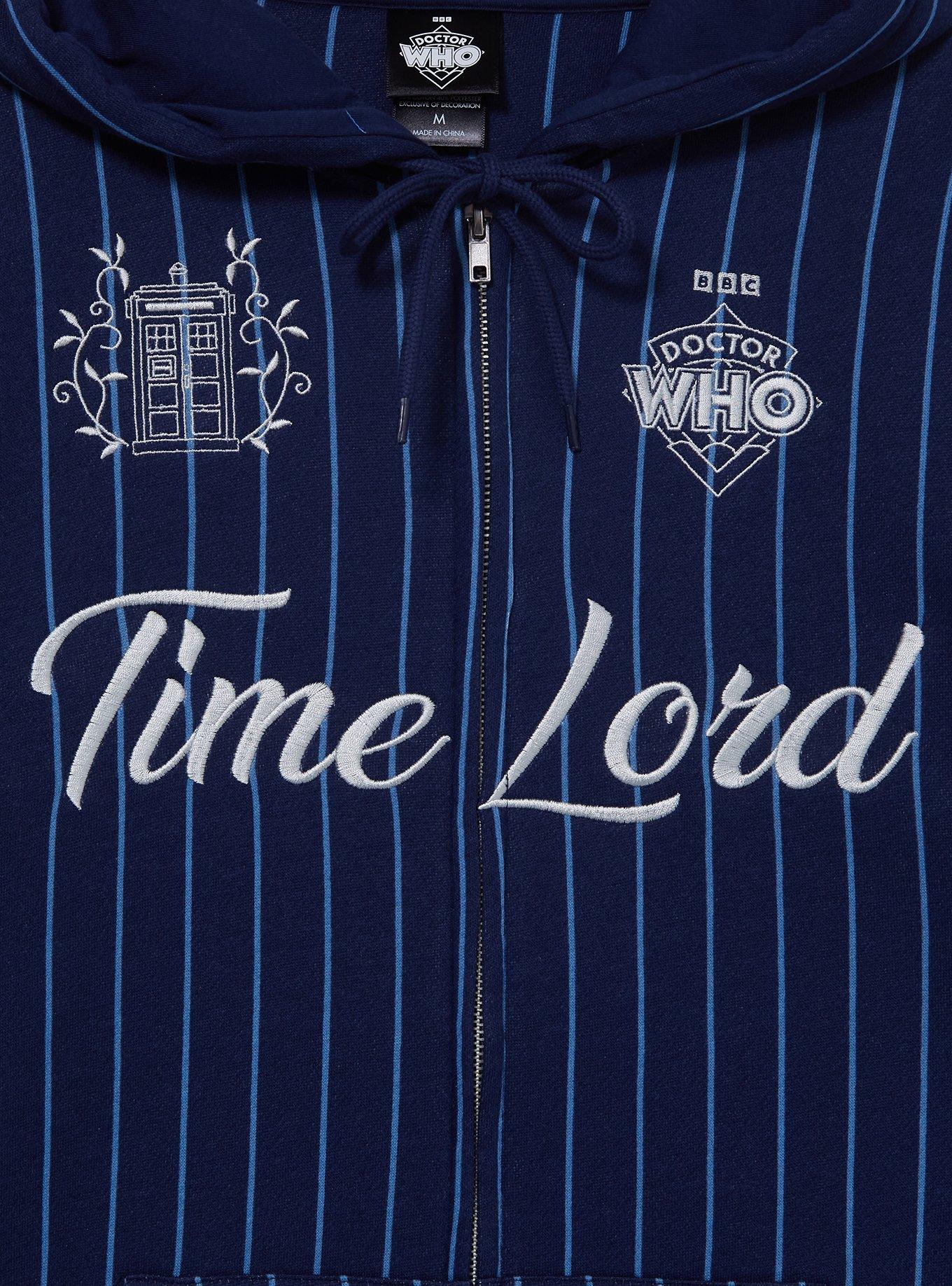 Doctor Who Time Lord Striped Zippered Hoodie, MULTI, alternate