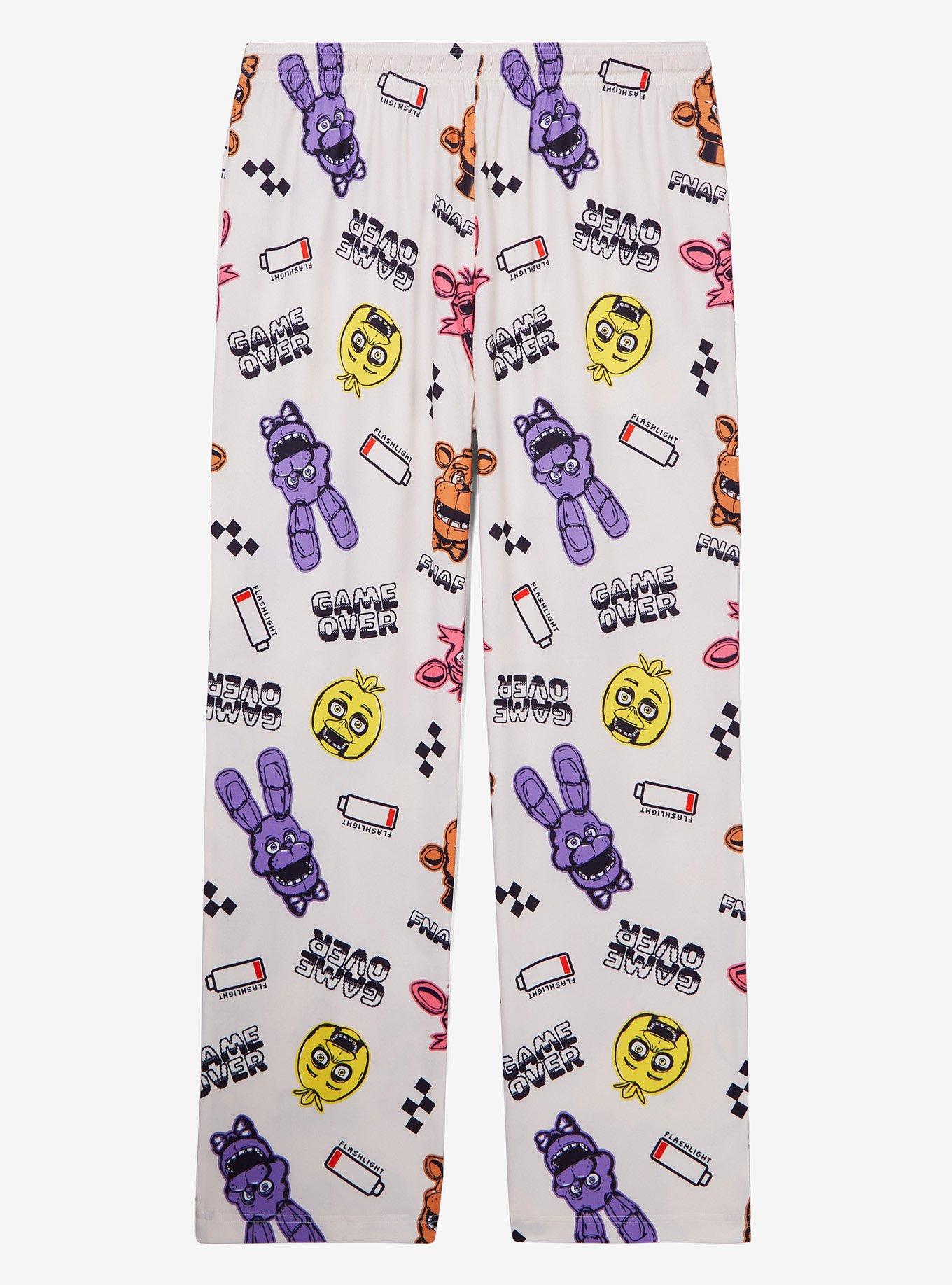 Five Nights at Freddy's Game Over Allover Print Sleep Pants — BoxLunch Exclusive, , hi-res