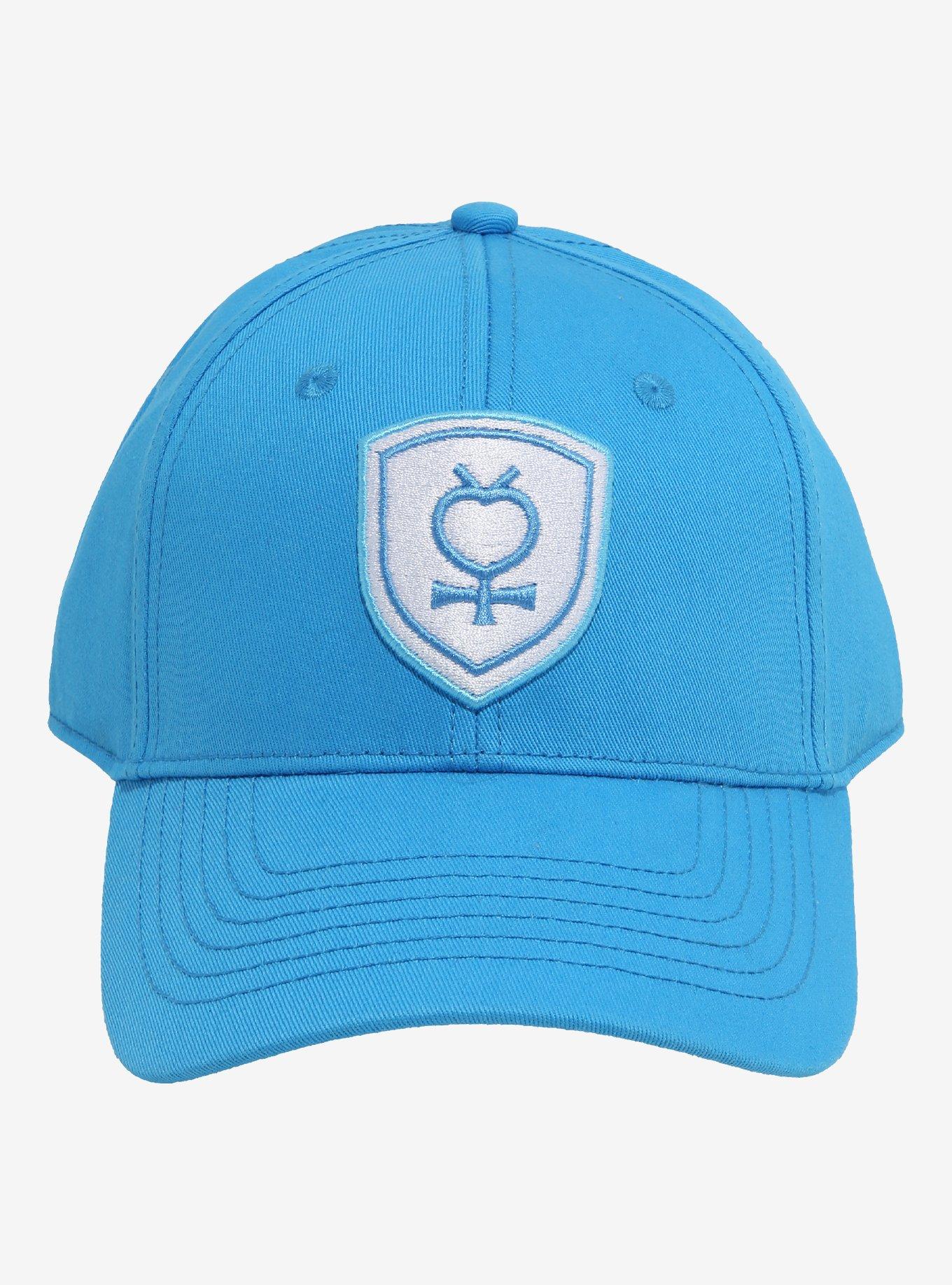 Pretty Guardian Sailor Moon Sailor Mercury Symbol & Bow Ball Cap - BoxLunch Exclusive, , alternate