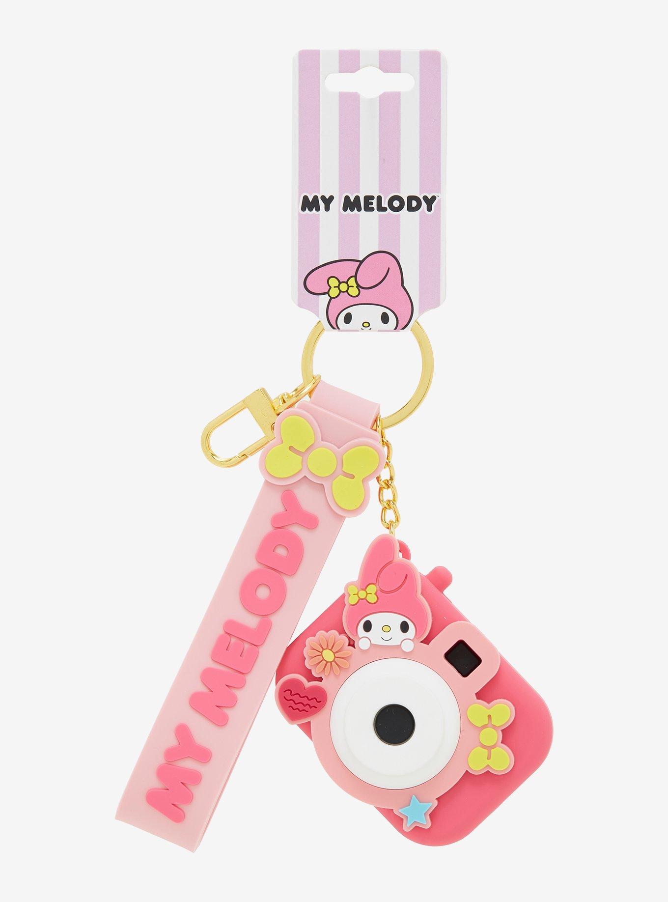 Sanrio My Melody Camera Wristlet Charm Keychain, , hi-res