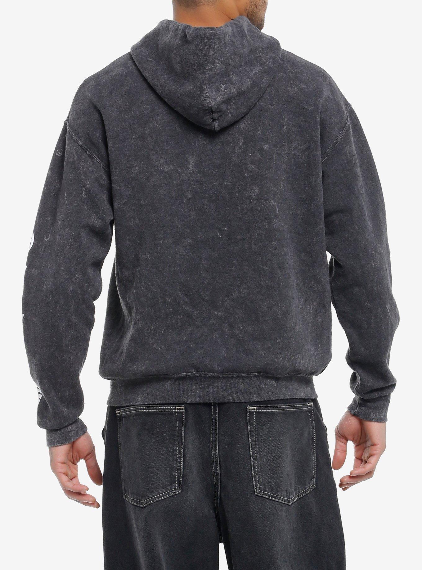 Jujutsu Kaisen First Years & Gojo Dark Wash Hoodie, BLACK, alternate
