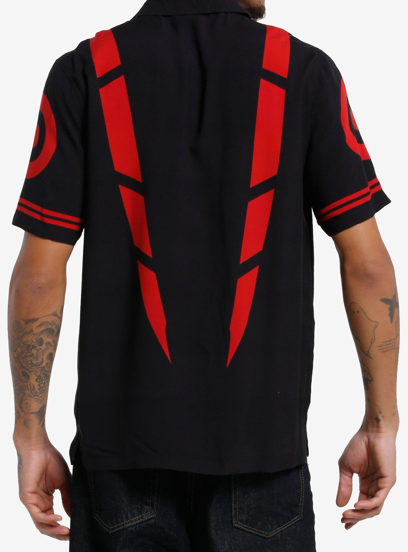 Jujutsu Kaisen Sukuna Tattoos Woven Button-Up, , hi-res